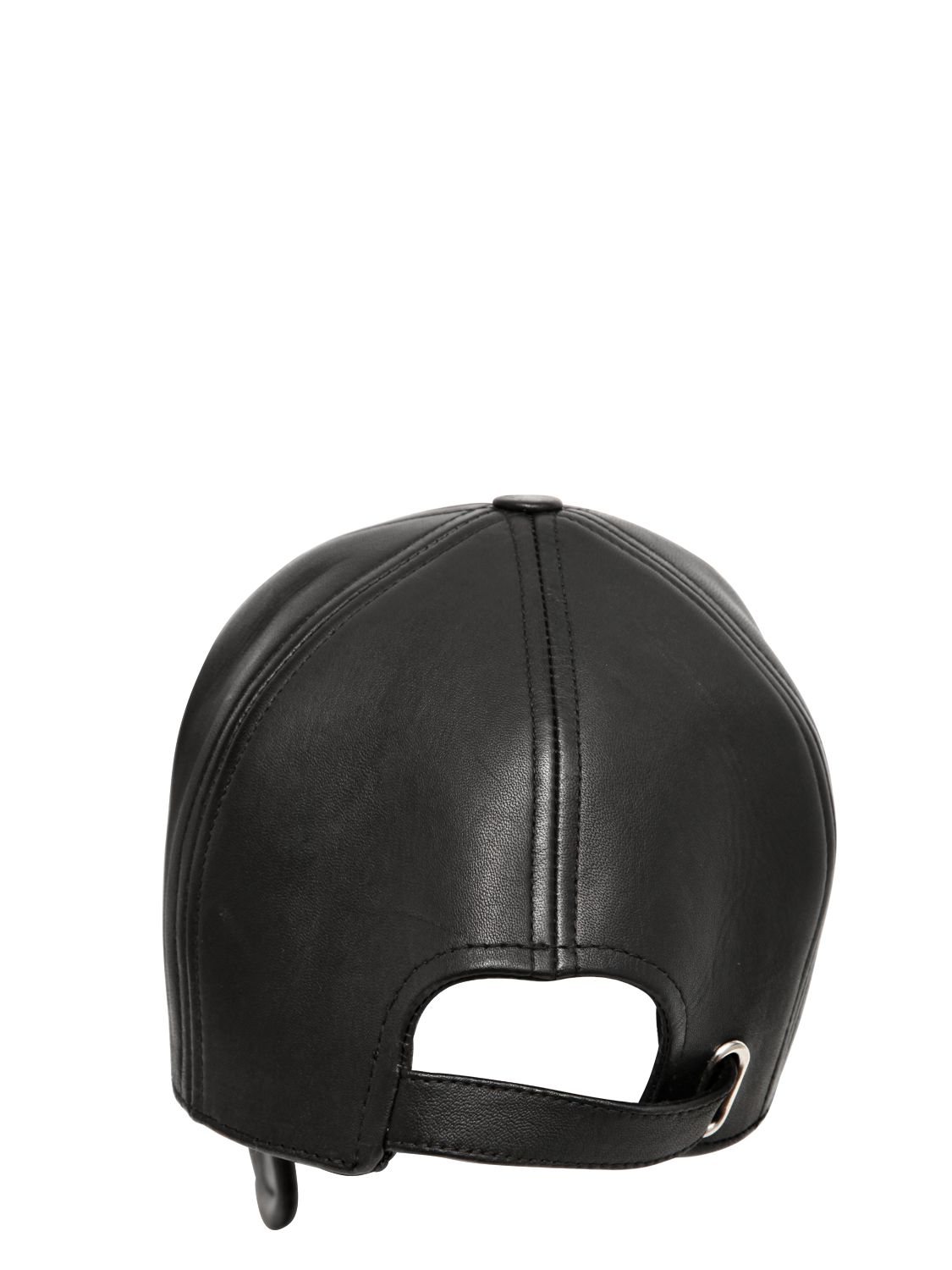 KTZ Leather Crooked Baseball Cap in Black for Men - Lyst