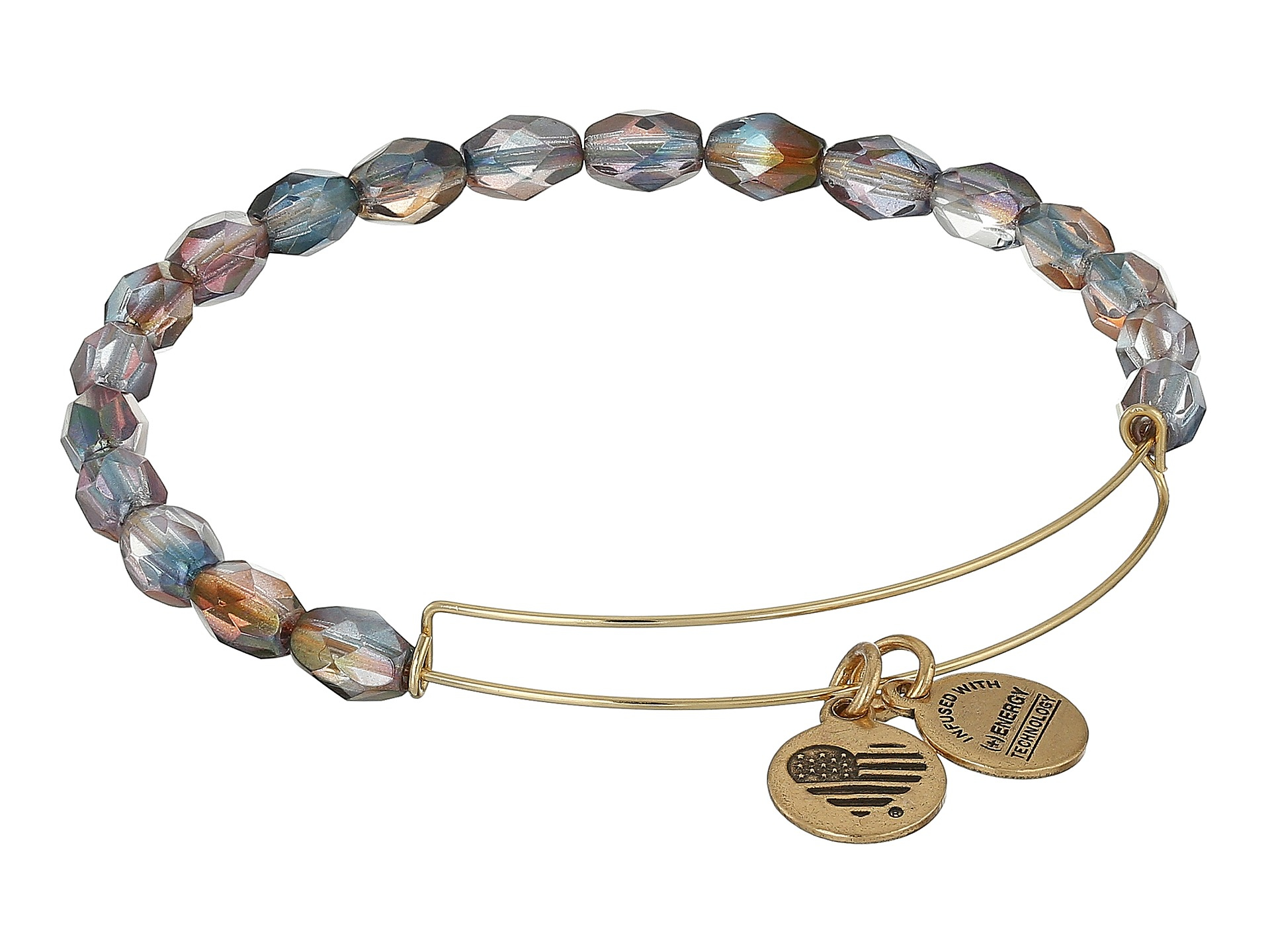 Lyst Alex And Ani Retro Glam Serenity Expandable Bangle In Pink Gallery