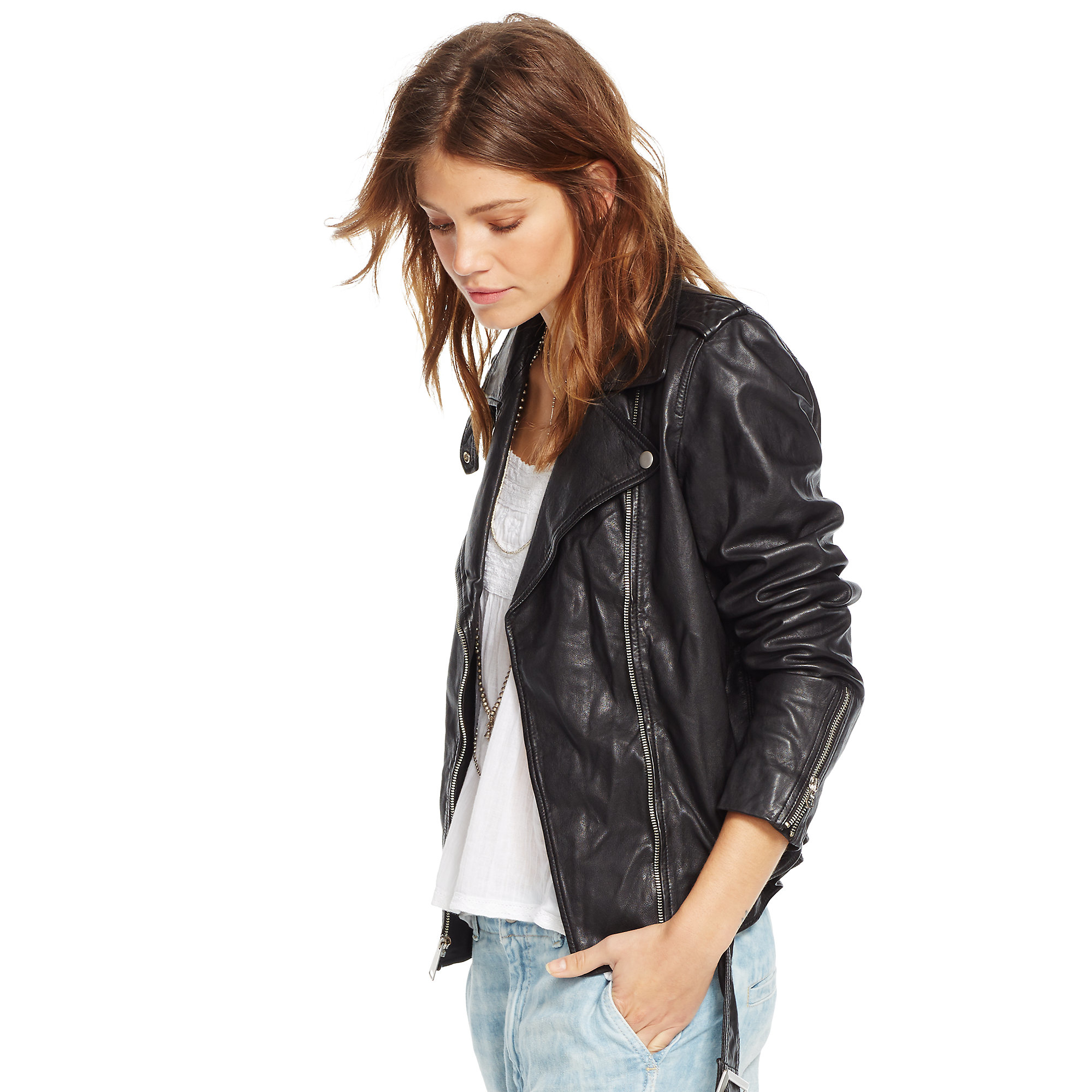 Denim Supply Ralph Lauren Black The Preston Biker Jacket