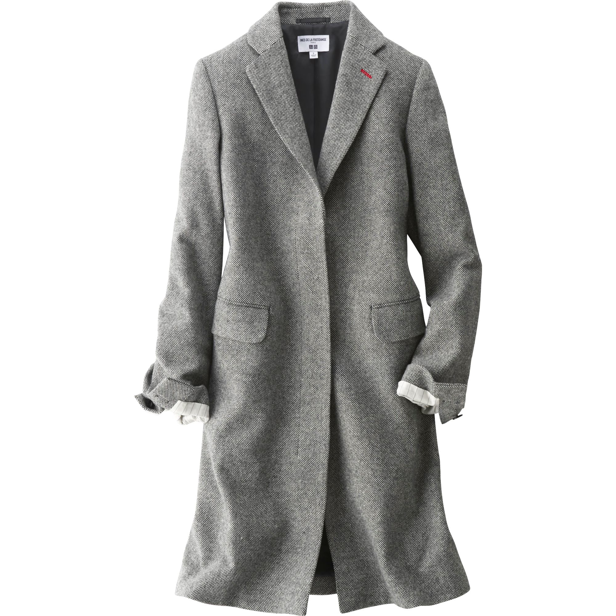 Uniqlo Women Idlf Chester Coat in Gray (DARK GRAY) Lyst