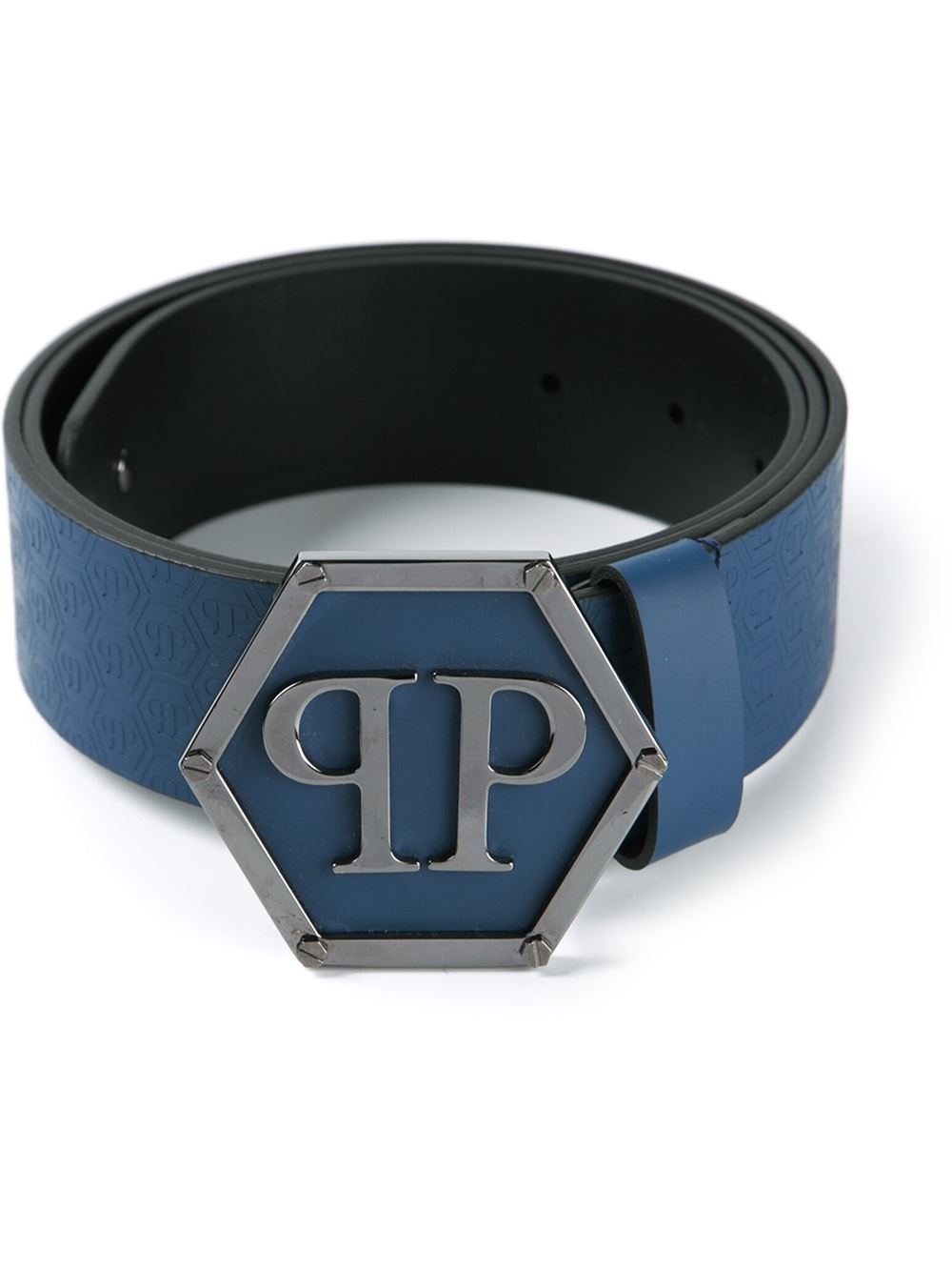 philipp plein belt blue