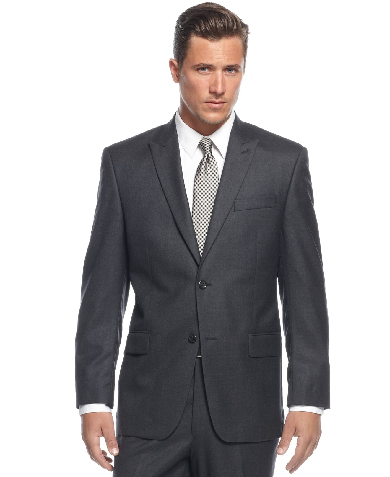 michael kors charcoal suit