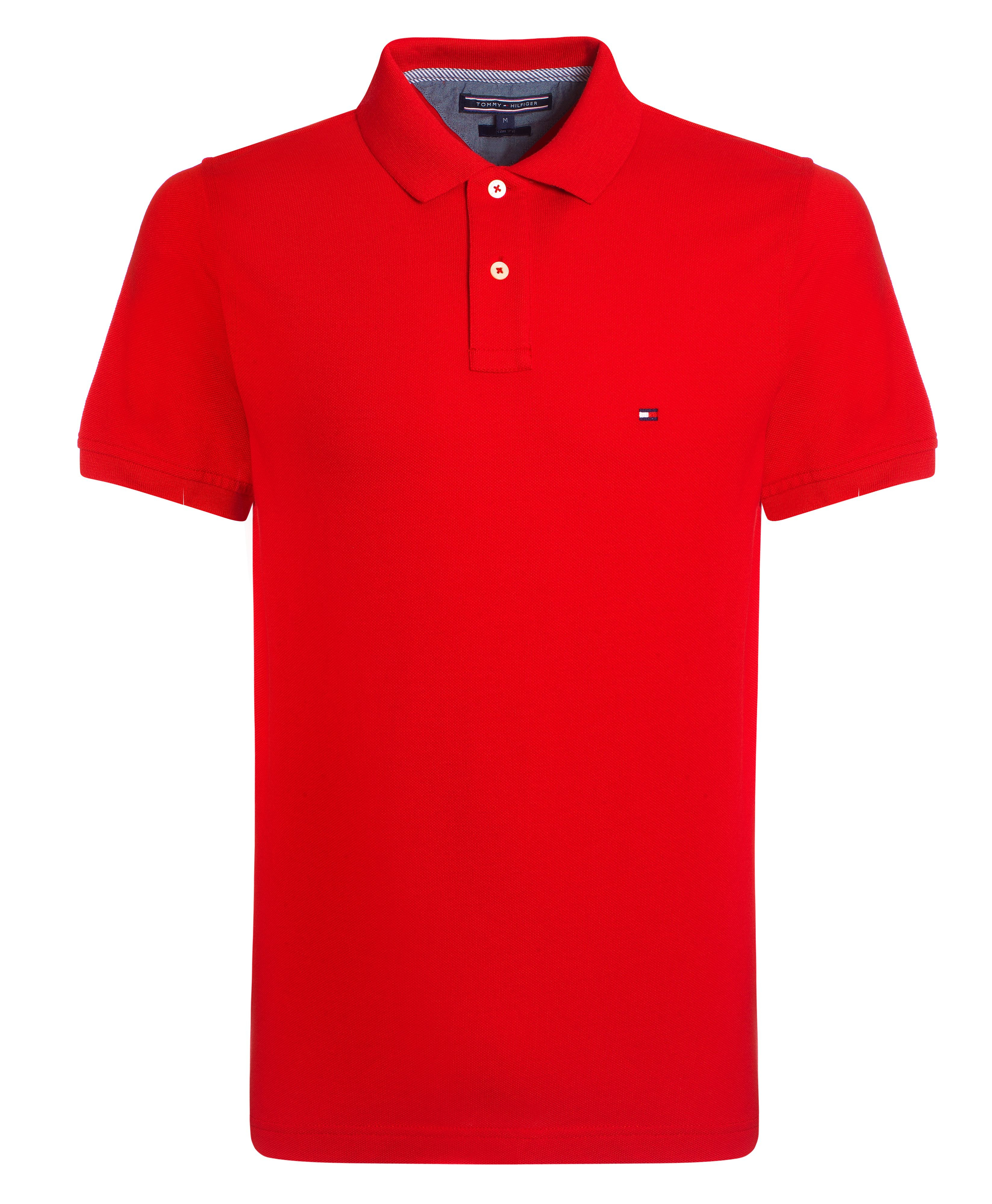 Tommy hilfiger Slim Fit Polo Shirt in Red for Men (formula one-pt) | Lyst