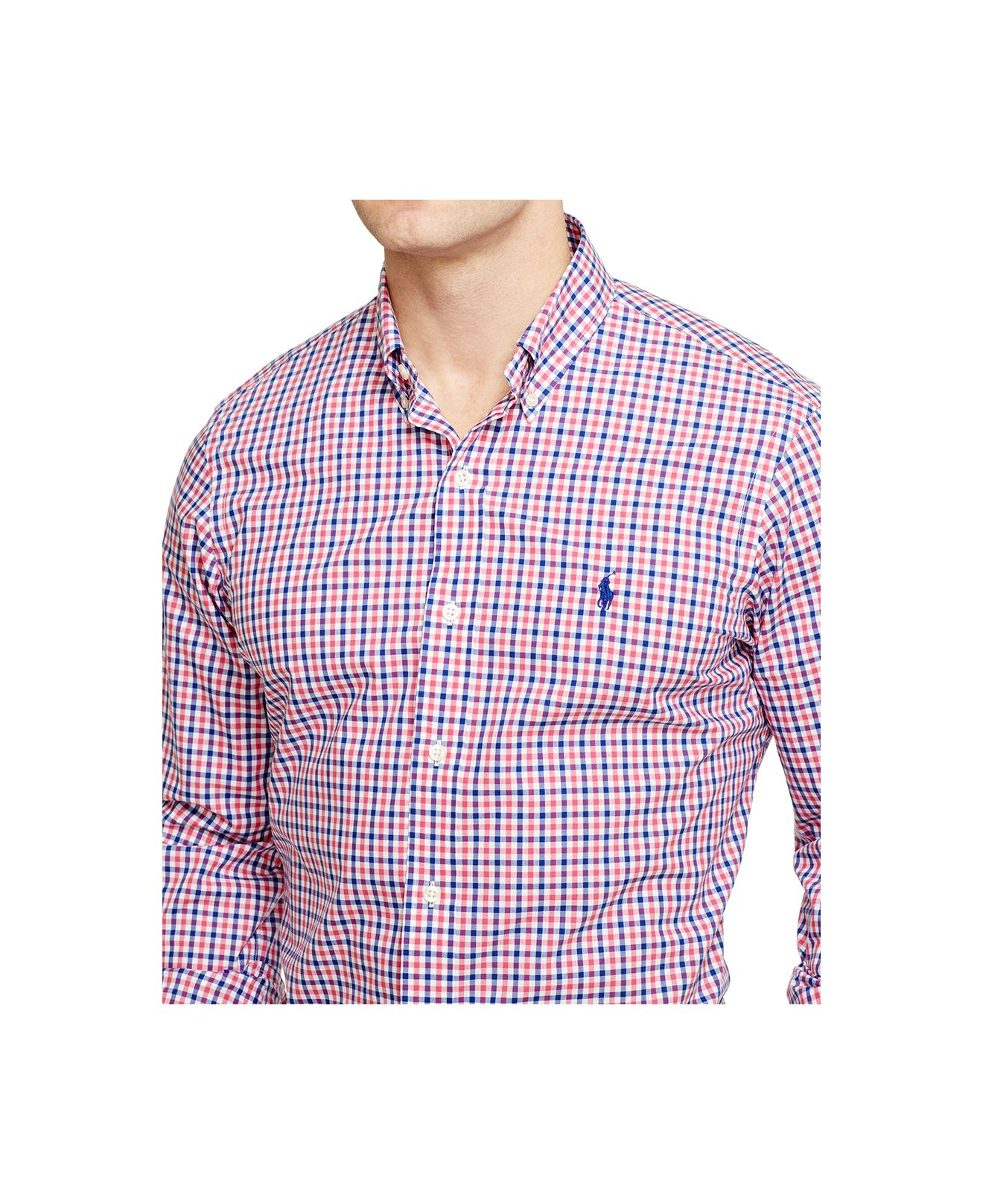 ralph lauren red checked shirt