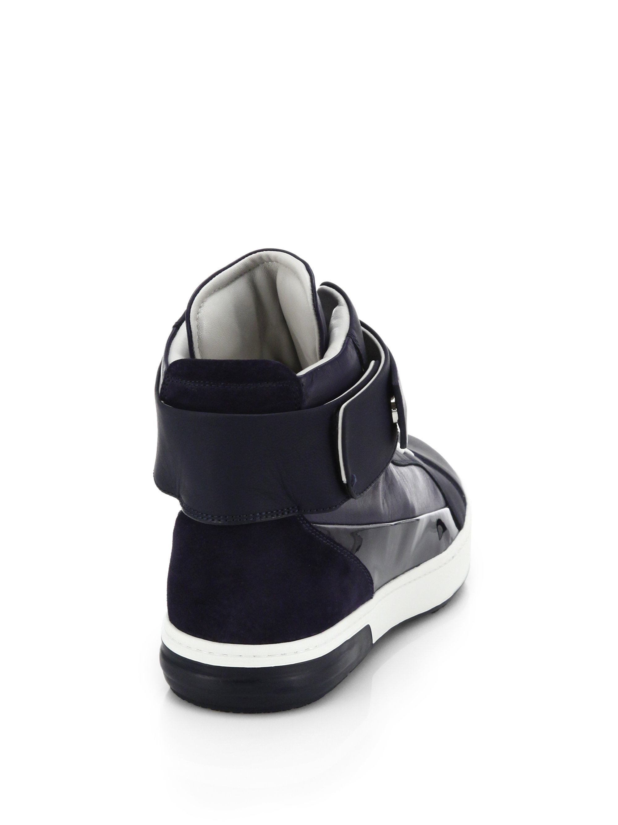 high top sneakers with straps