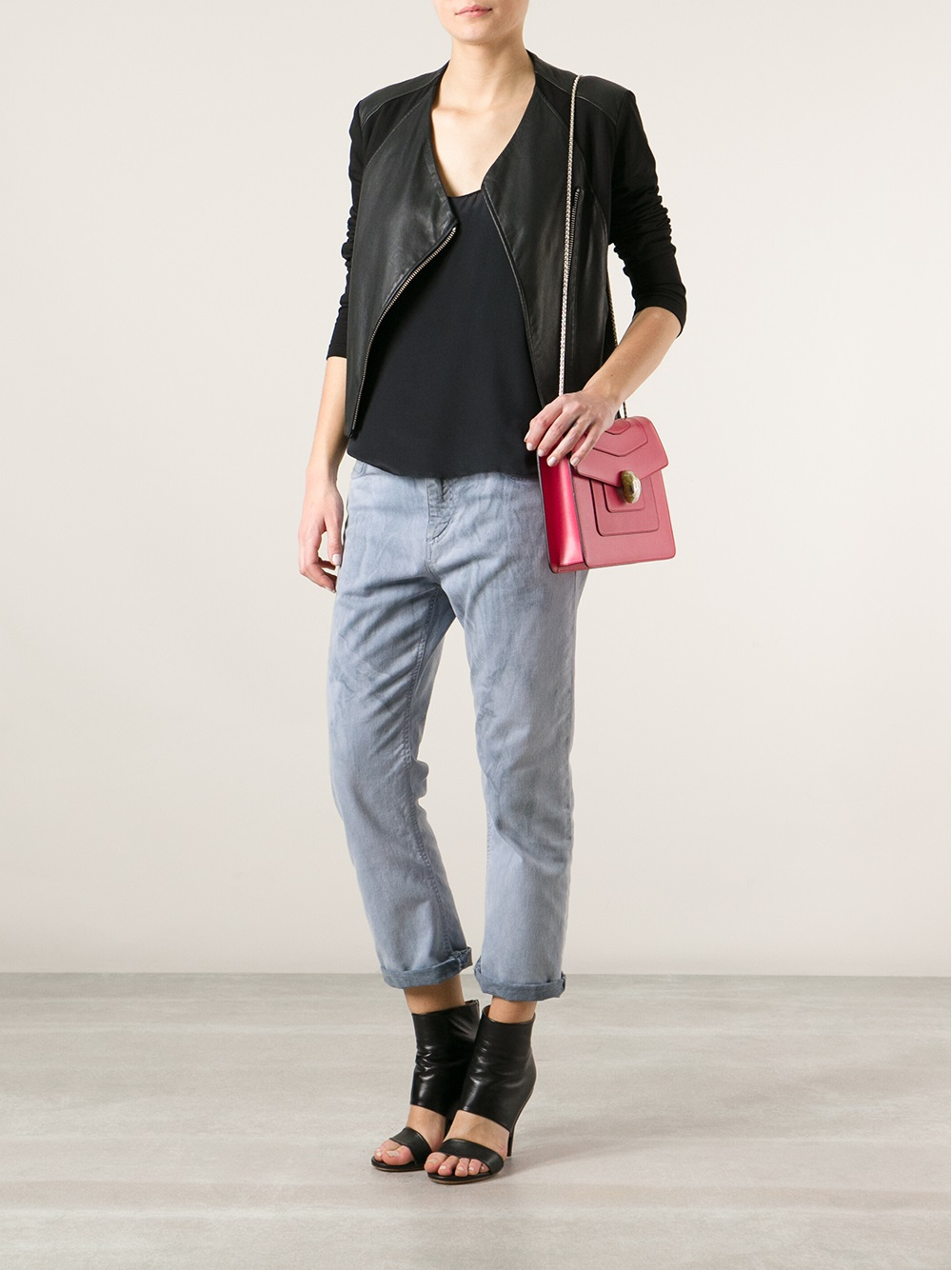 bvlgari serpenti bag red