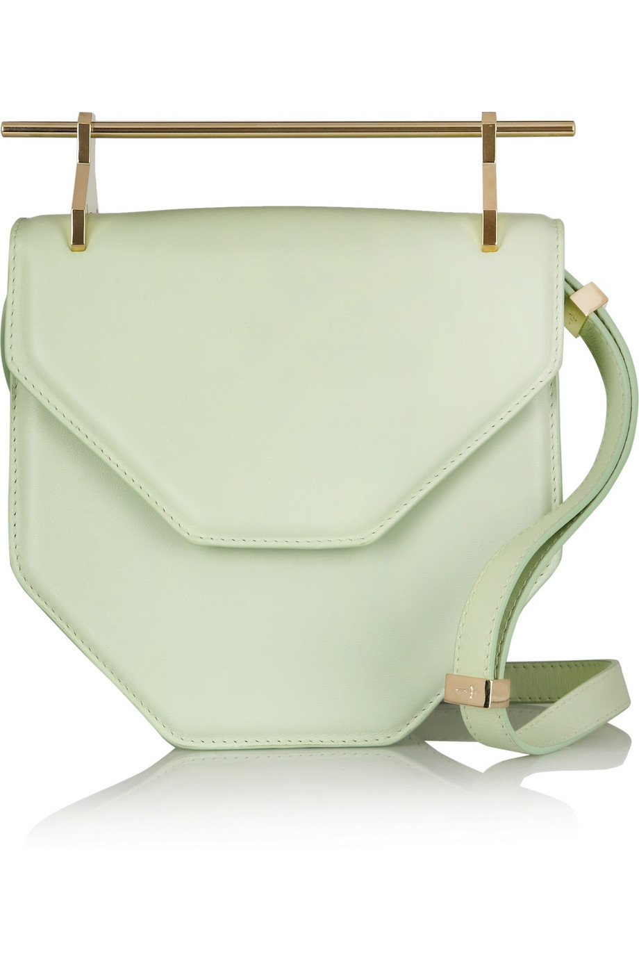 M2malletier Amor Fati Leather Shoulder Bag in Green | Lyst