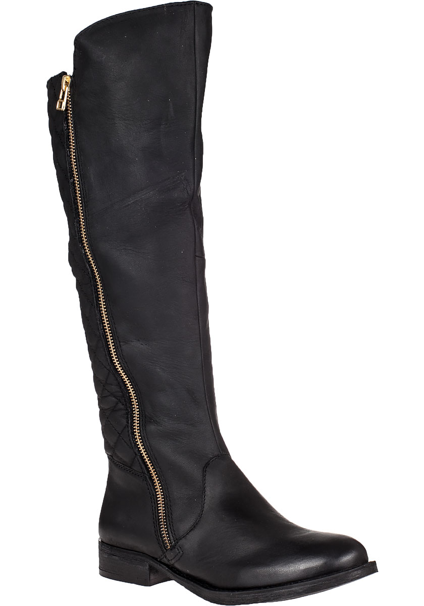 steve madden black tall boots