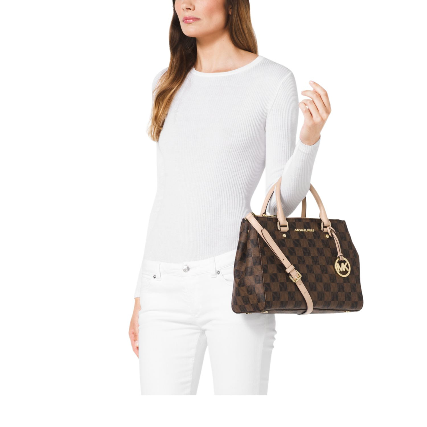 michael kors checkered bag