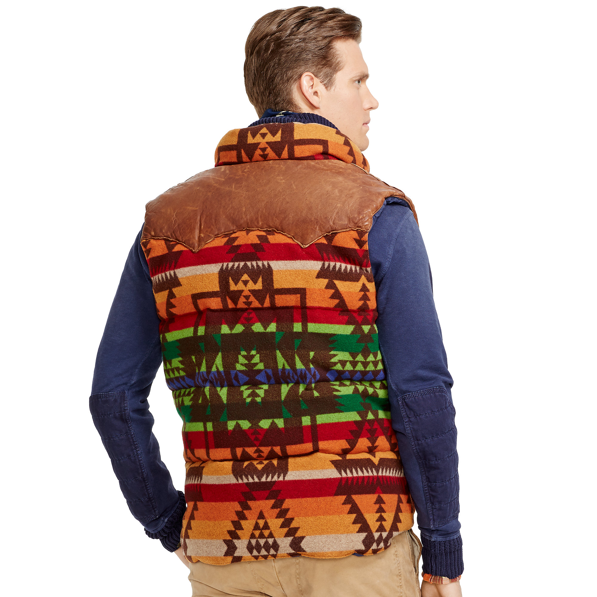 Polo Ralph Lauren Southwestern Wool Vest for Men | Lyst