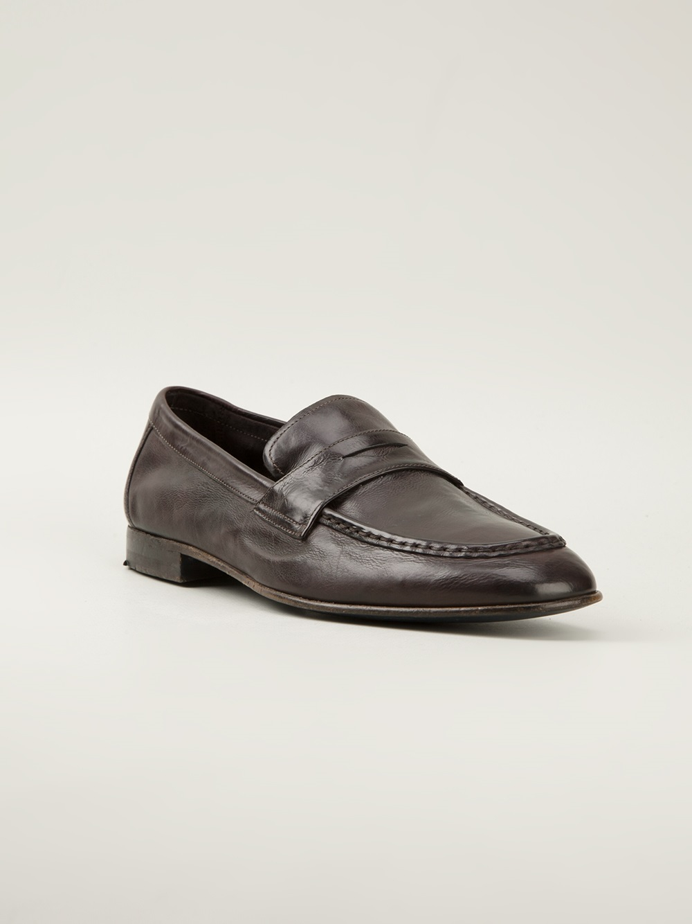 armani loafers emporio armani slipon loafers in brown for lyst armani loafers emporio armani slipon loafers in brown for lyst