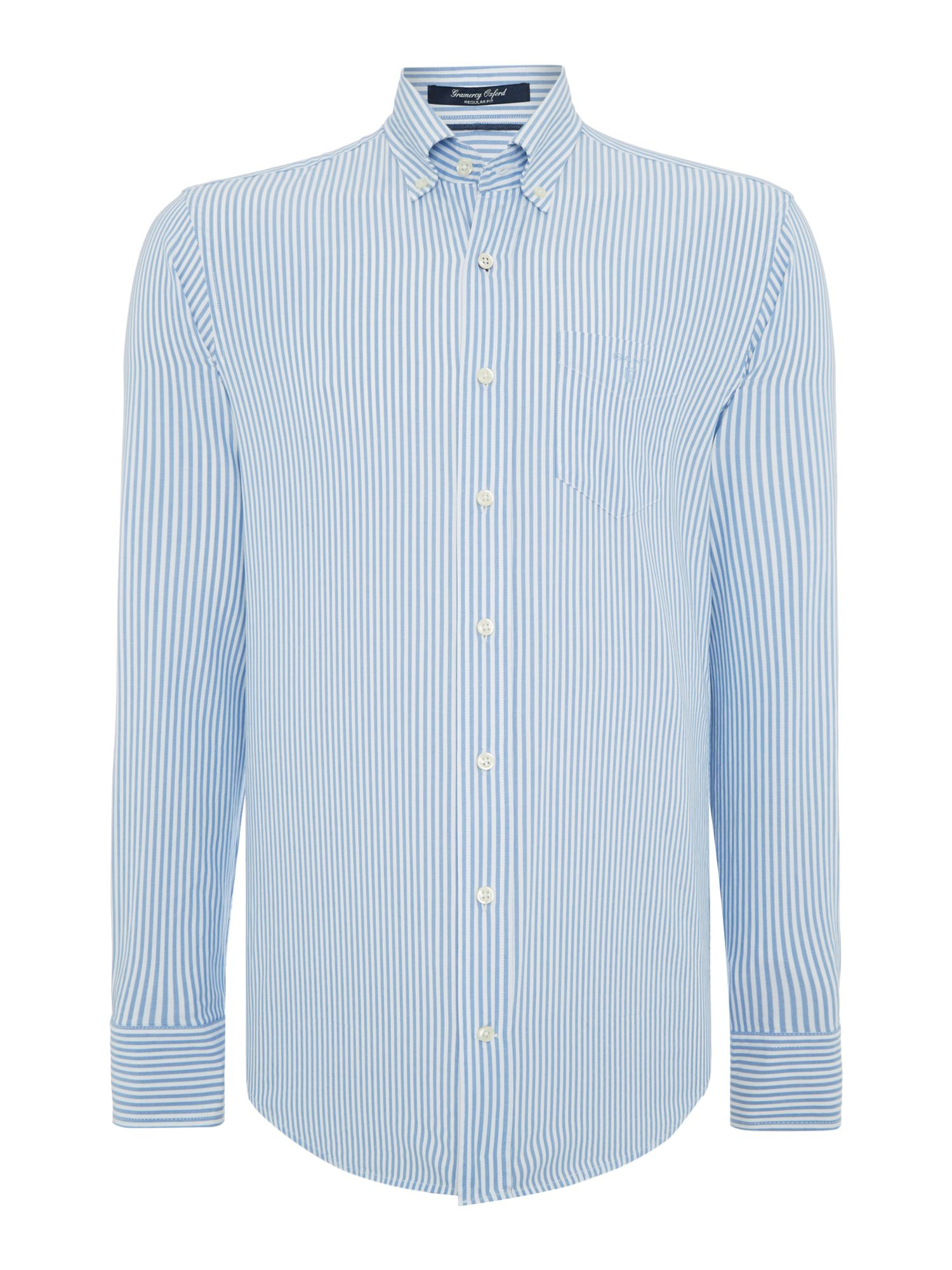 Gant Gramercy Banker Stripe Classic Fit Shirt in Blue for Men | Lyst