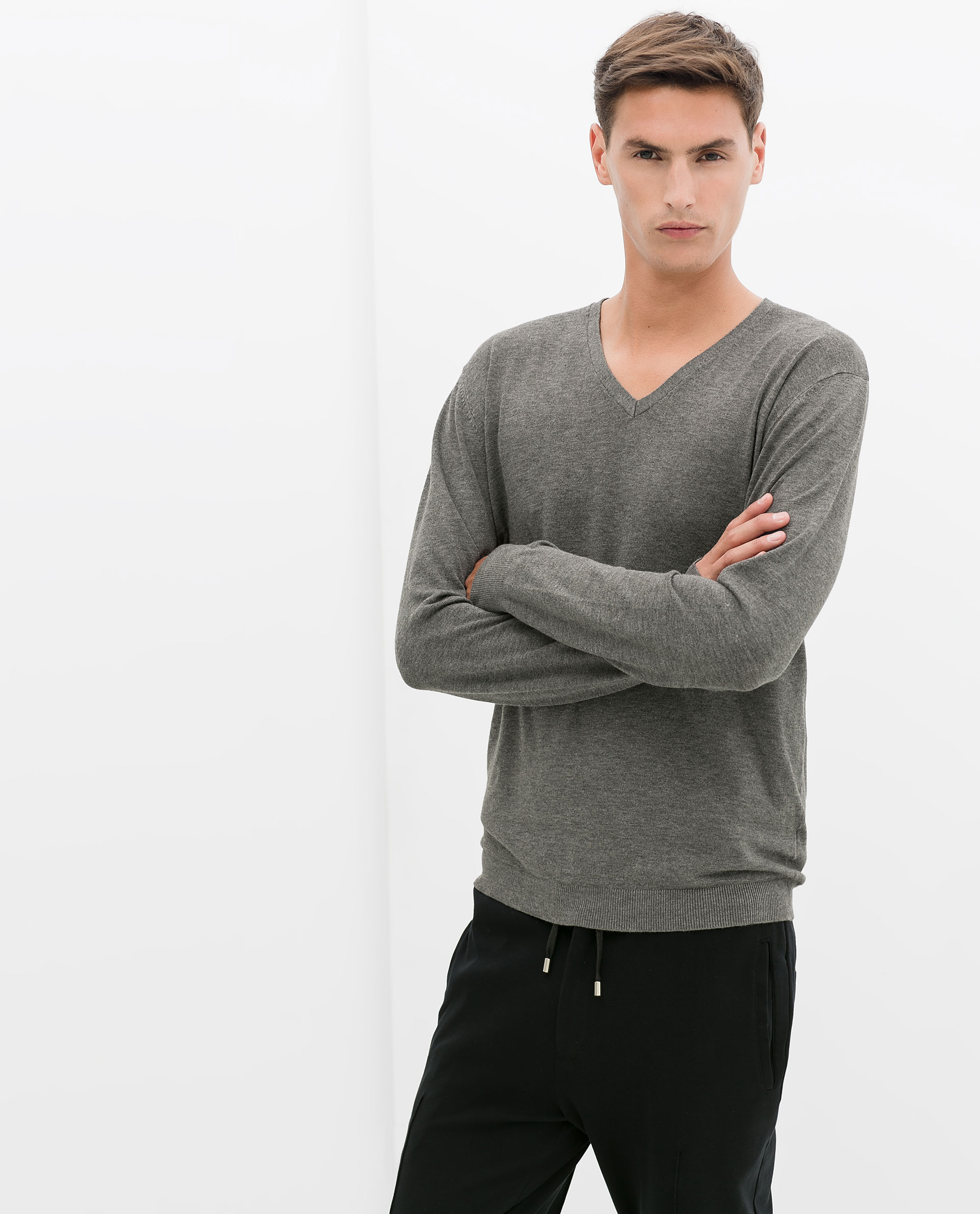 zara v neck jumpers