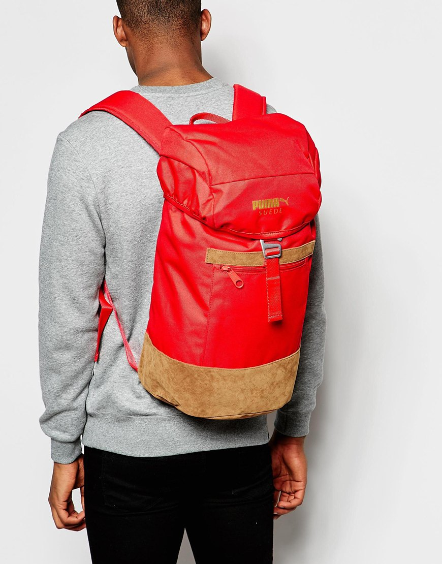 red puma backpack