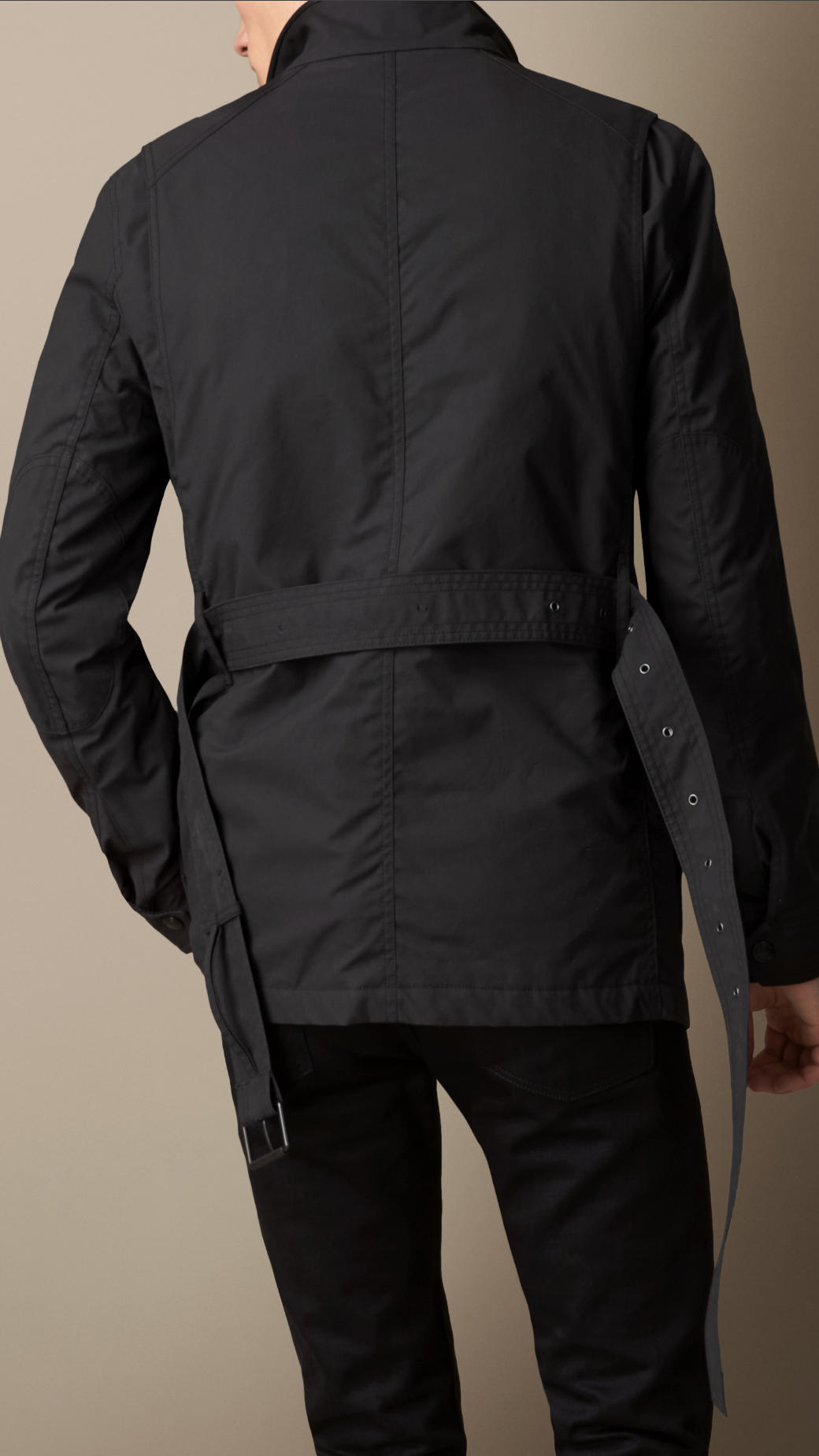 Burberry Waxed Cotton Field Jacket with Removable Warmer in Black for Men -  Lyst