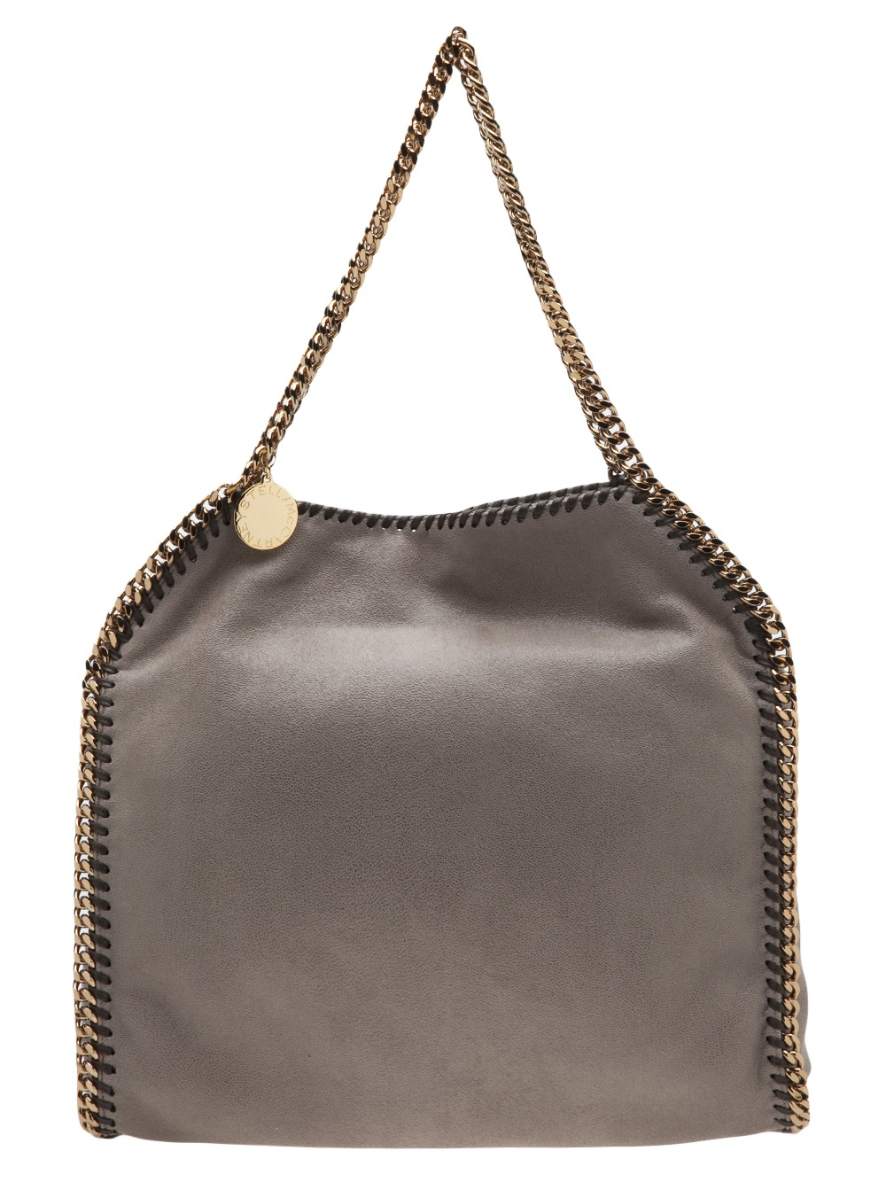 Stella McCartney Chain Trimmed Shoulder Bag in Gray - Lyst