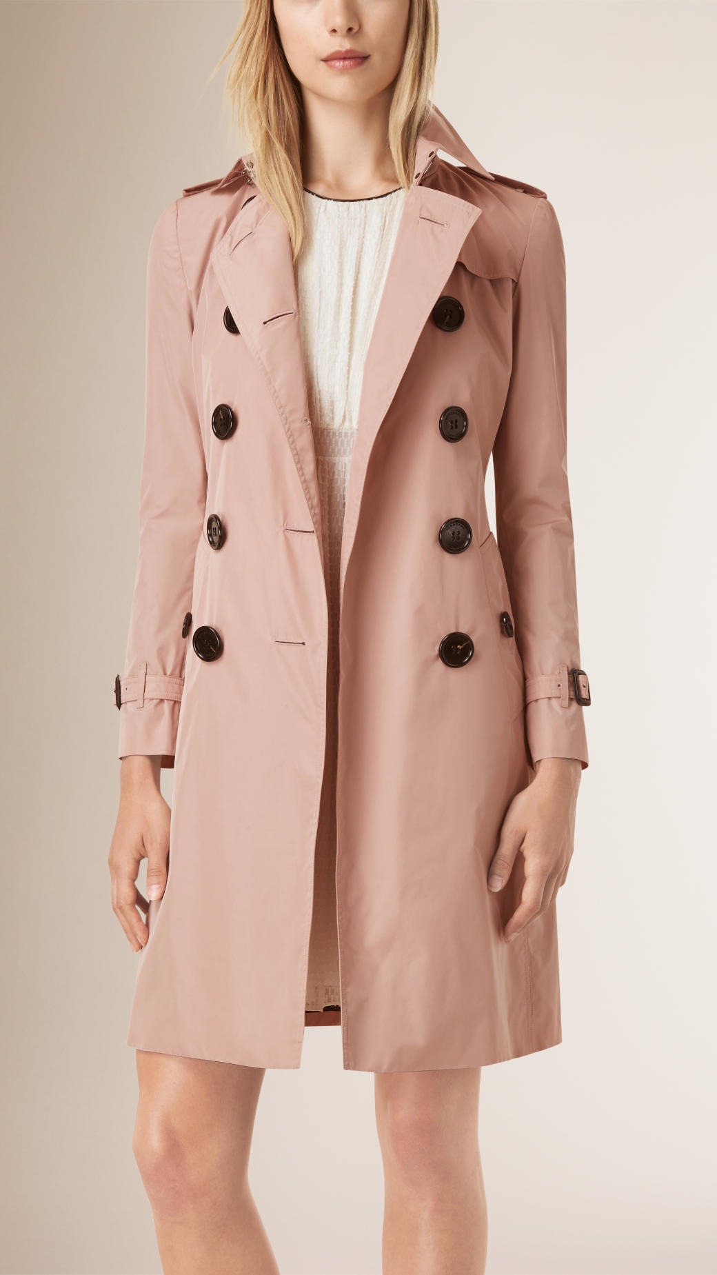 Verwonderend Burberry Leather Technical Trench Coat in Pink - Lyst MW-61