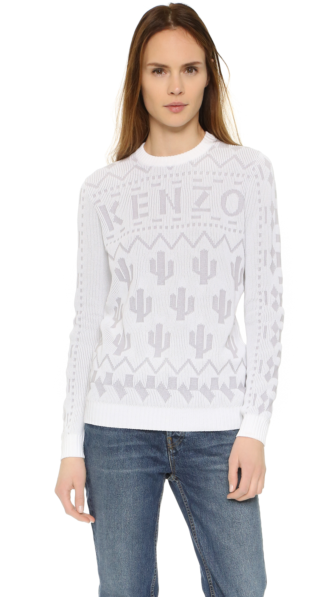 kenzo white sweater