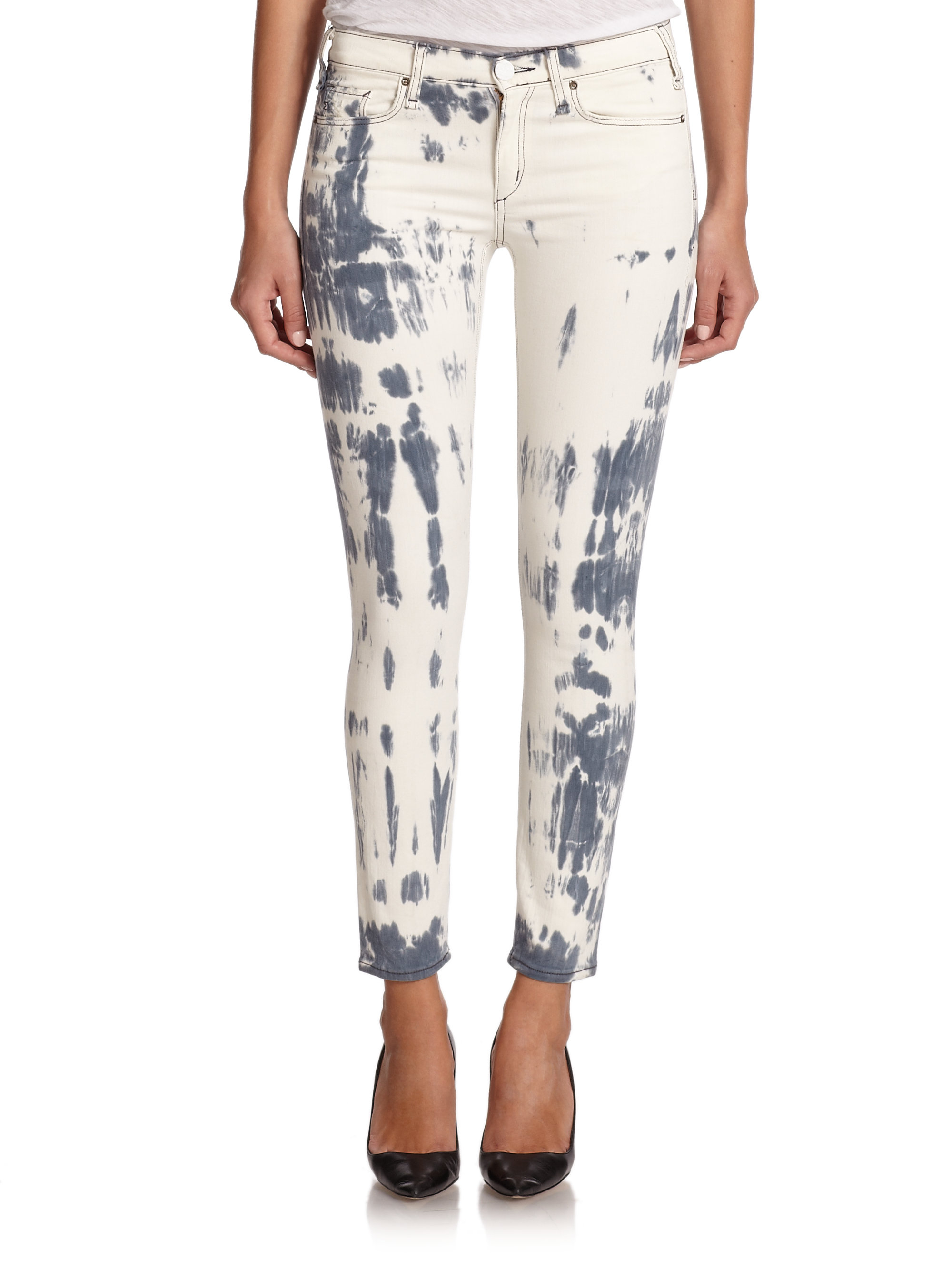 tie dye skinny jeans womens