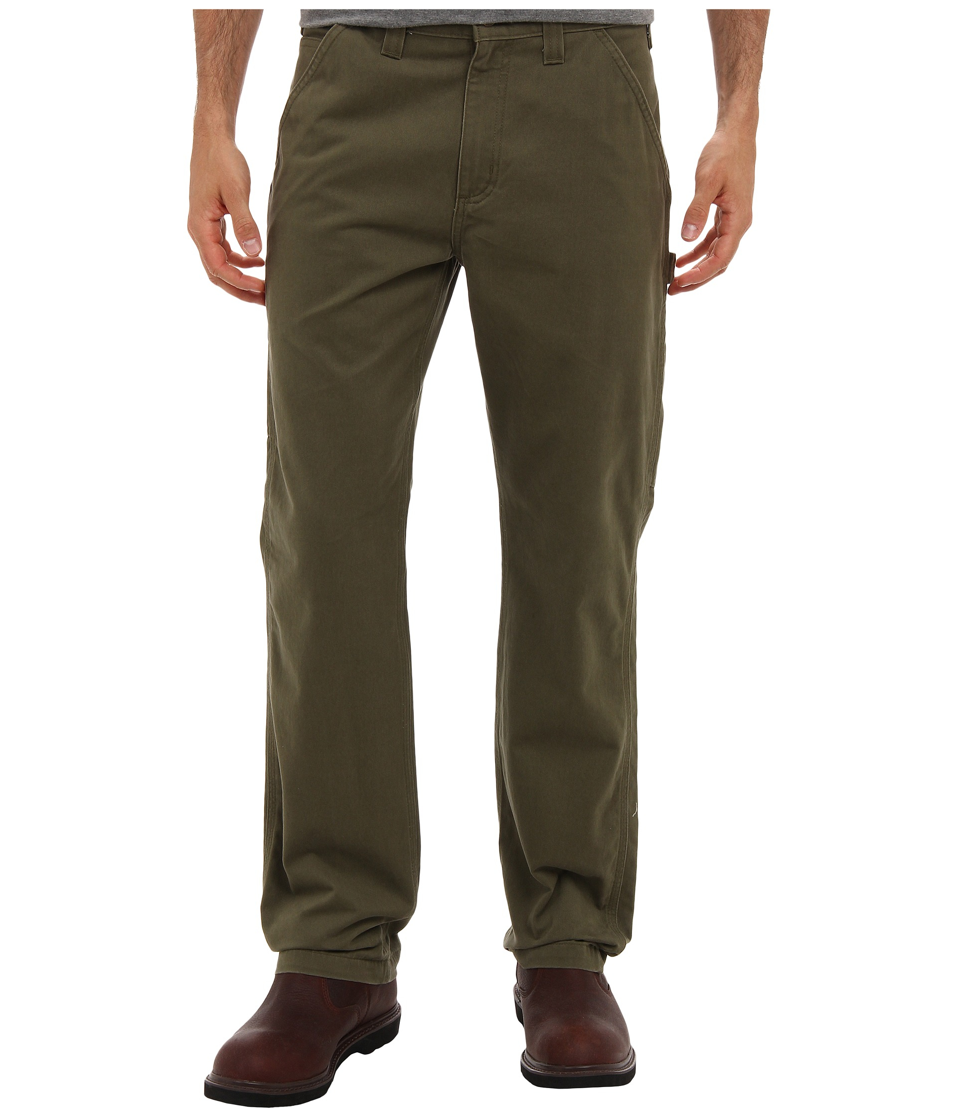 Carhartt Washed Twill Dungaree in Green for Men | Lyst