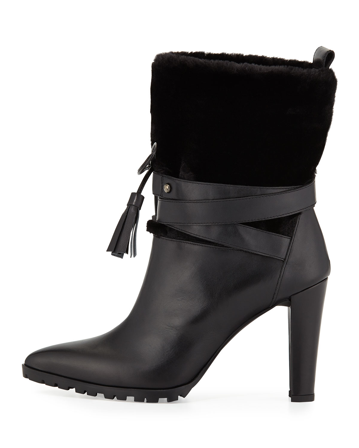 stuart weitzman tegan leather bootie