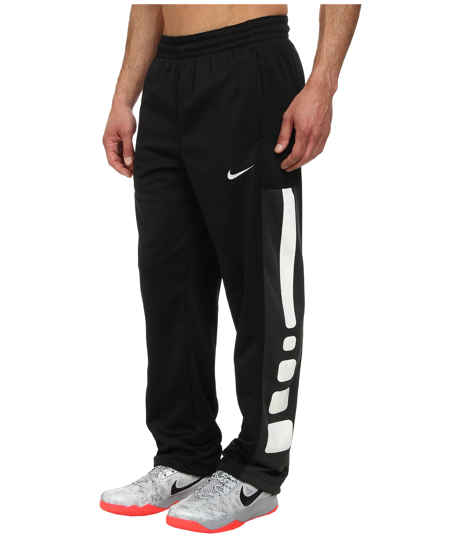Nike Elite Stripe Performance Fleece Pant in Black/Black  Heather/White/White (Black) for Men | Lyst