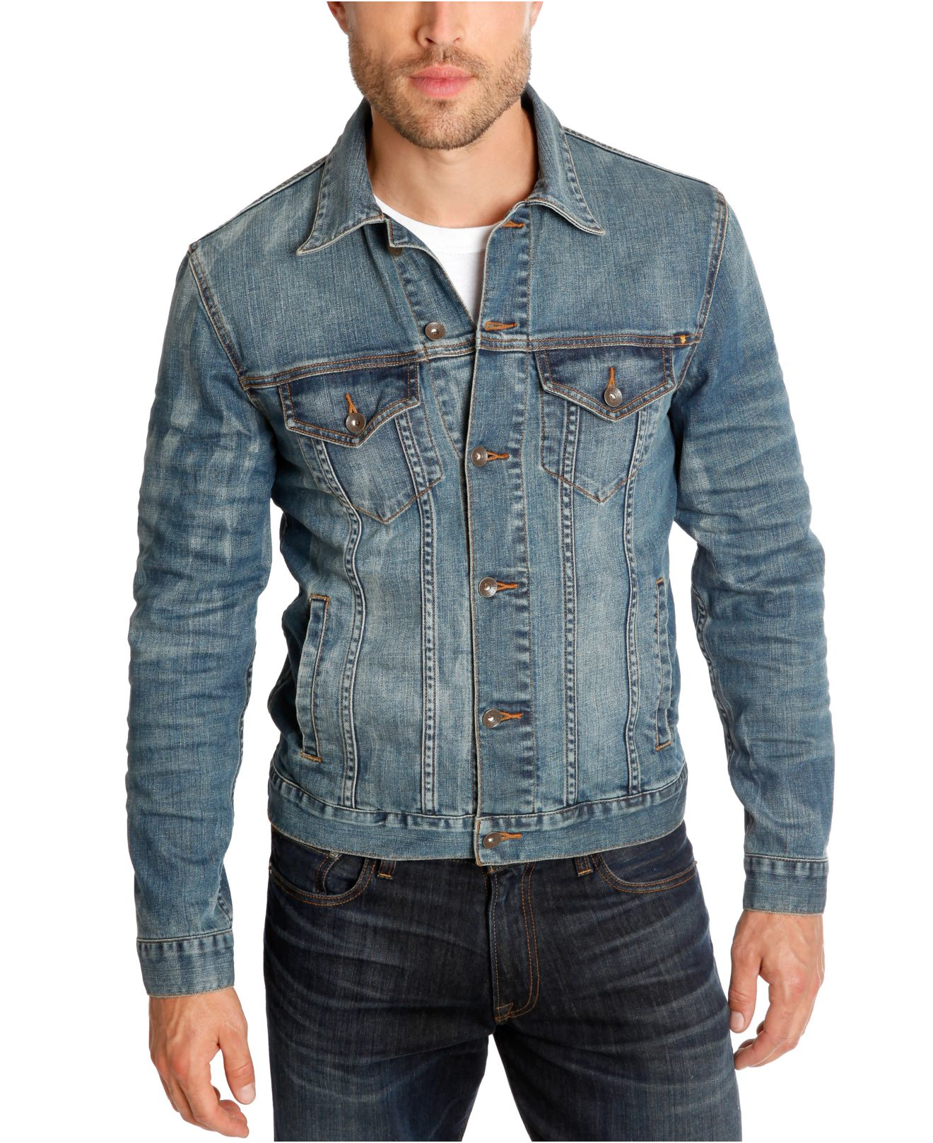 Lucky Brand Lakewood Denim Jacket in Blue for Men - Lyst