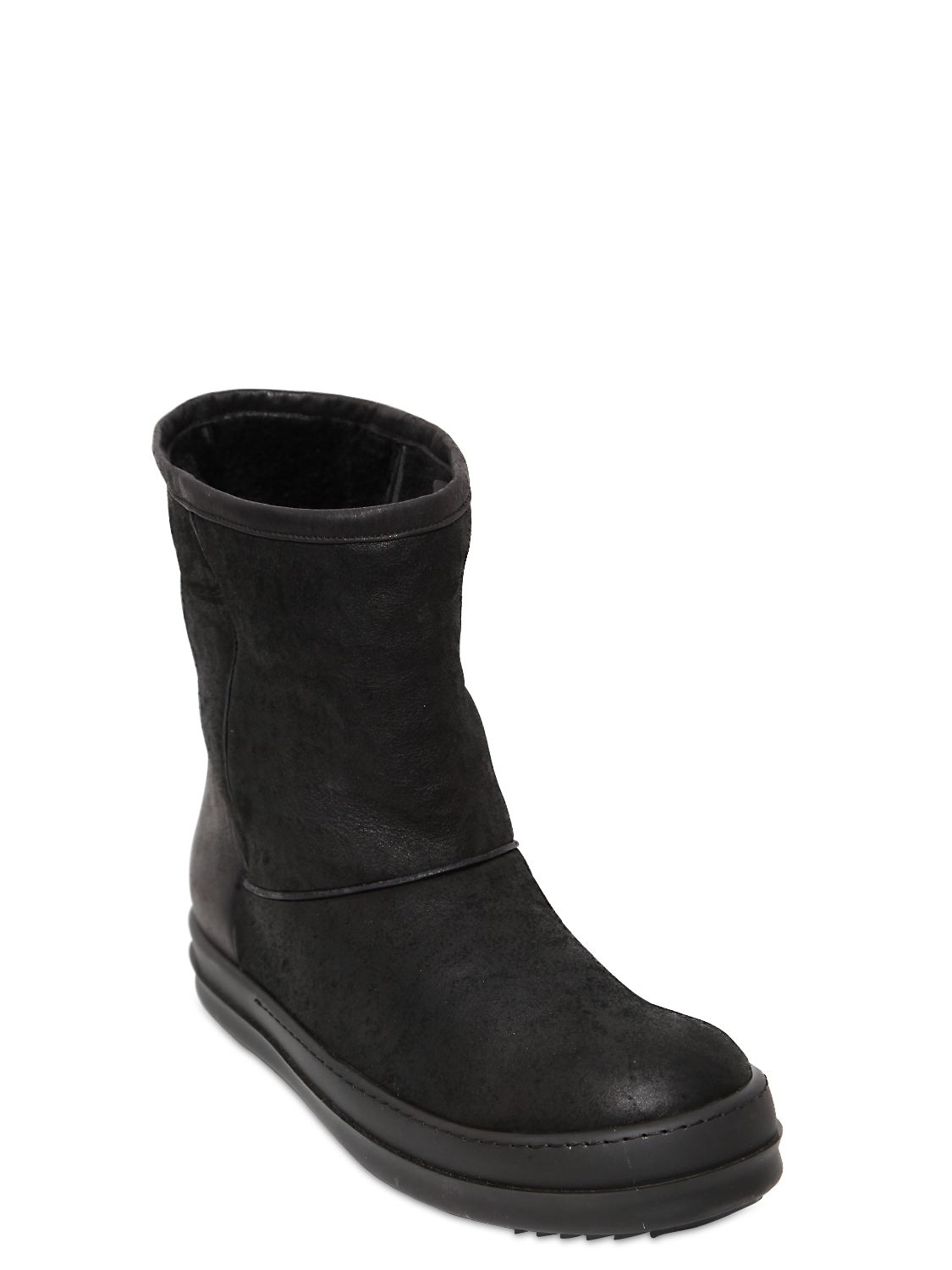 rick owens suede boots