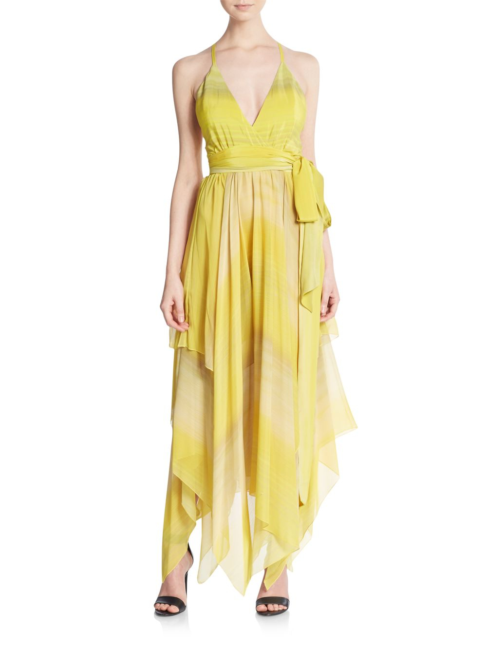 yellow handkerchief dress