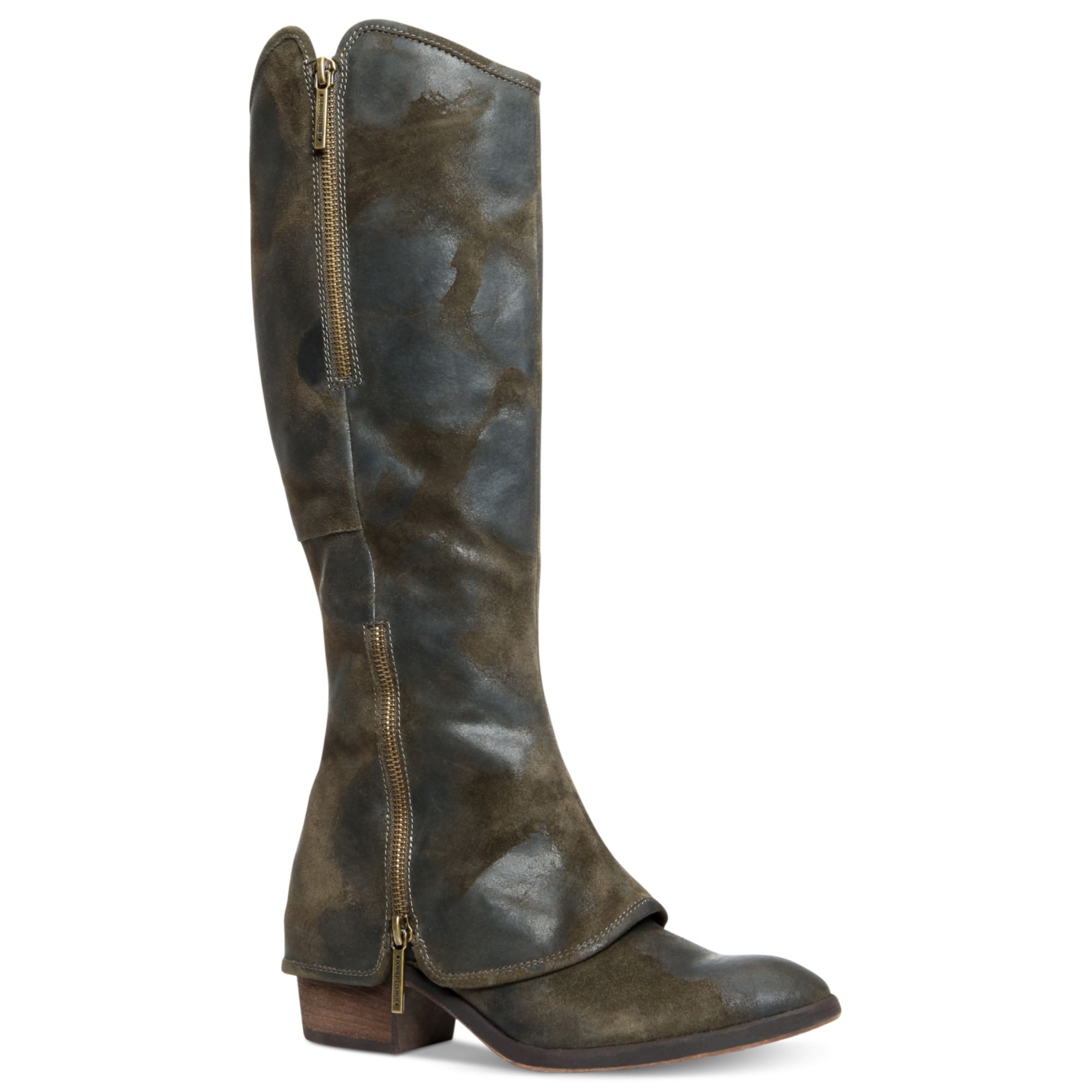 Donald j pliner Donald J Pliner Devi Tall Wide Calf Boots in Green (Olive)  Lyst