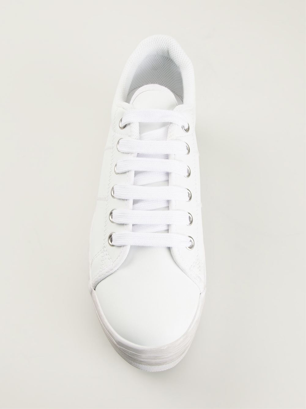 deur Stadion Ladder Jeffrey Campbell 'Zomg' Platform Sneakers in White | Lyst
