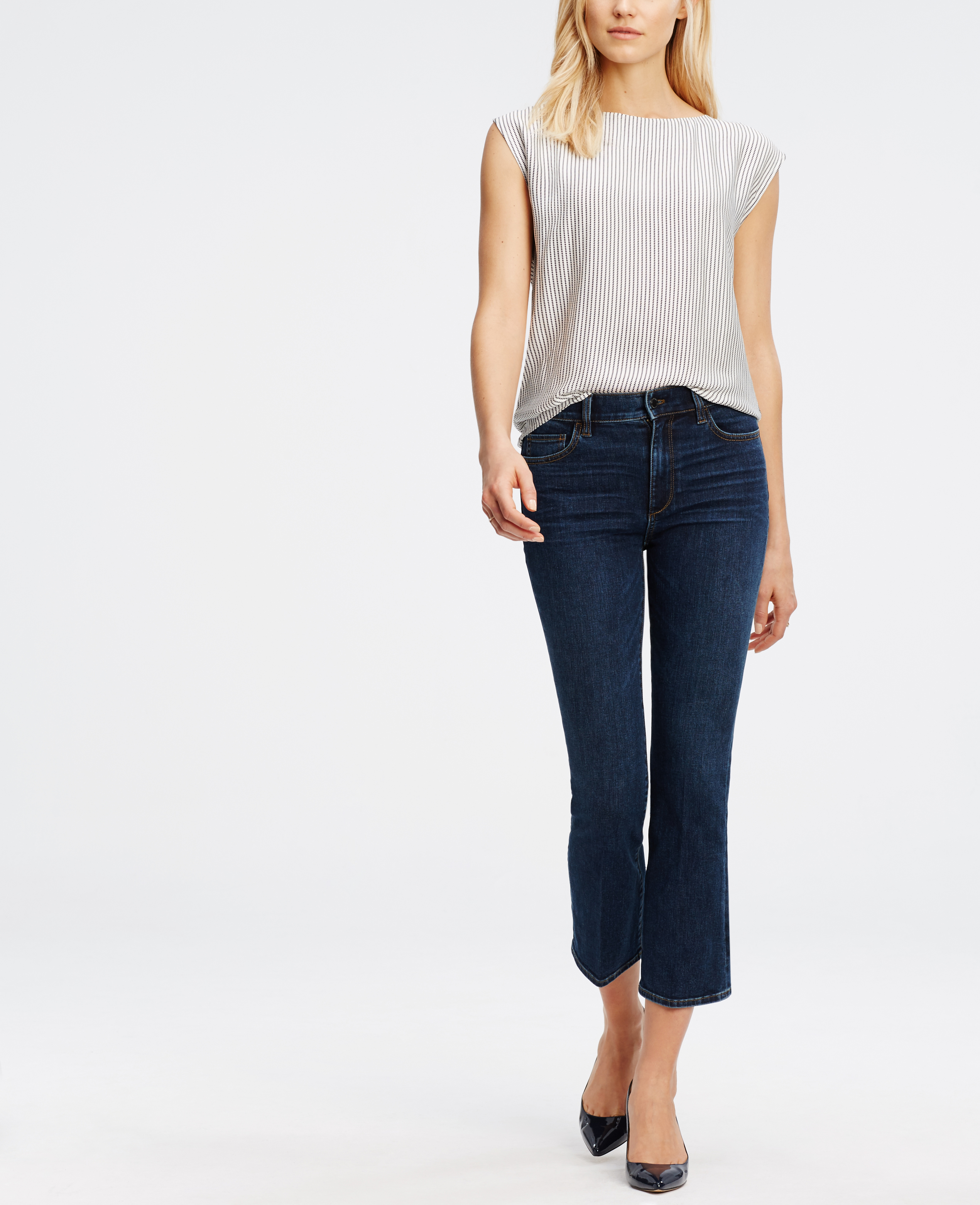 petite kick crop jeans