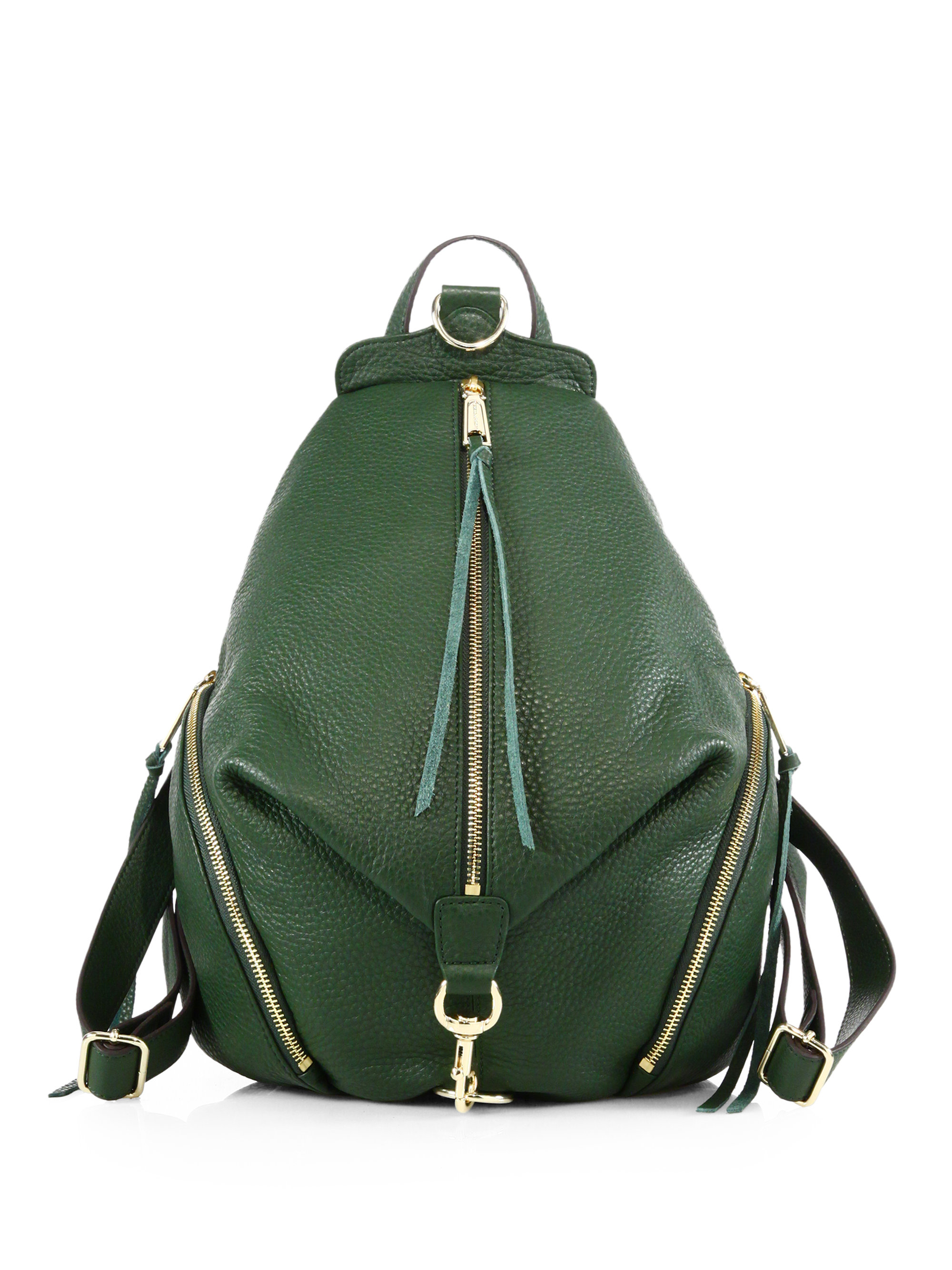 Rebecca Minkoff Julian Leather Backpack in Green | Lyst