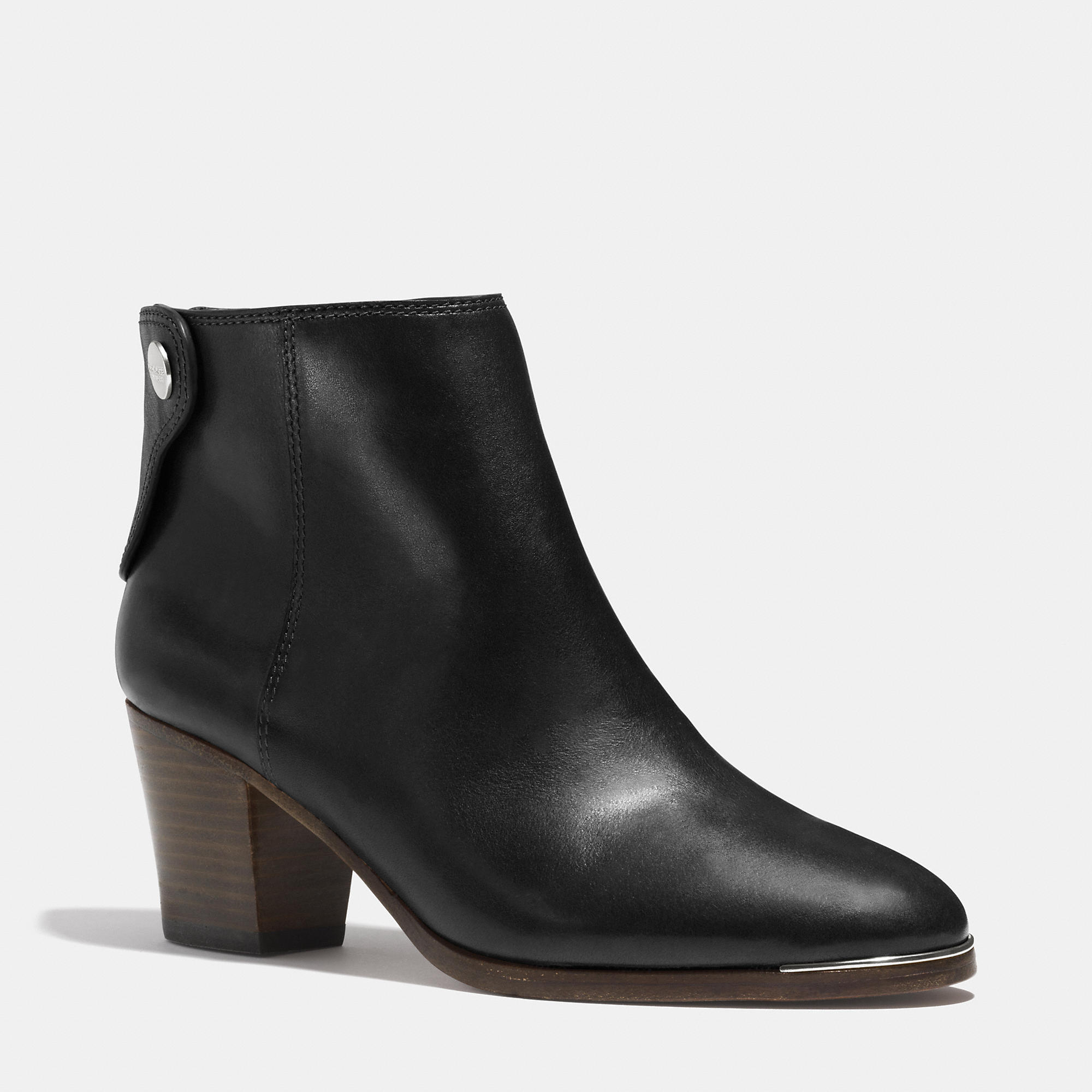 coach black bootie