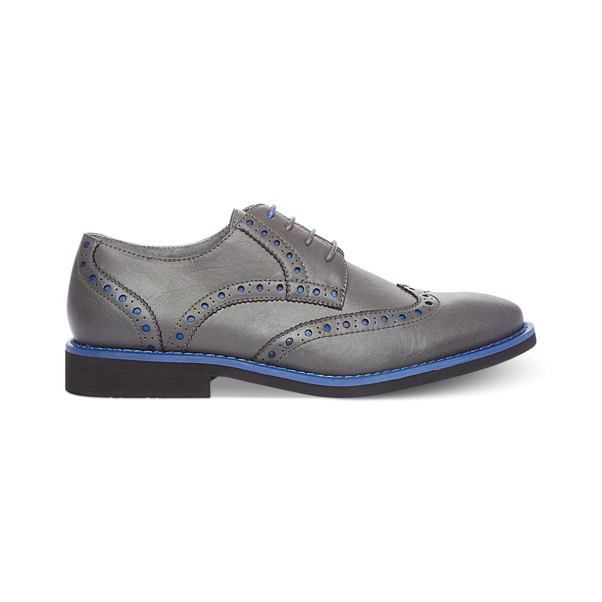 Steve Madden Lokust Wingtip Shoes in Gray for Men | Lyst