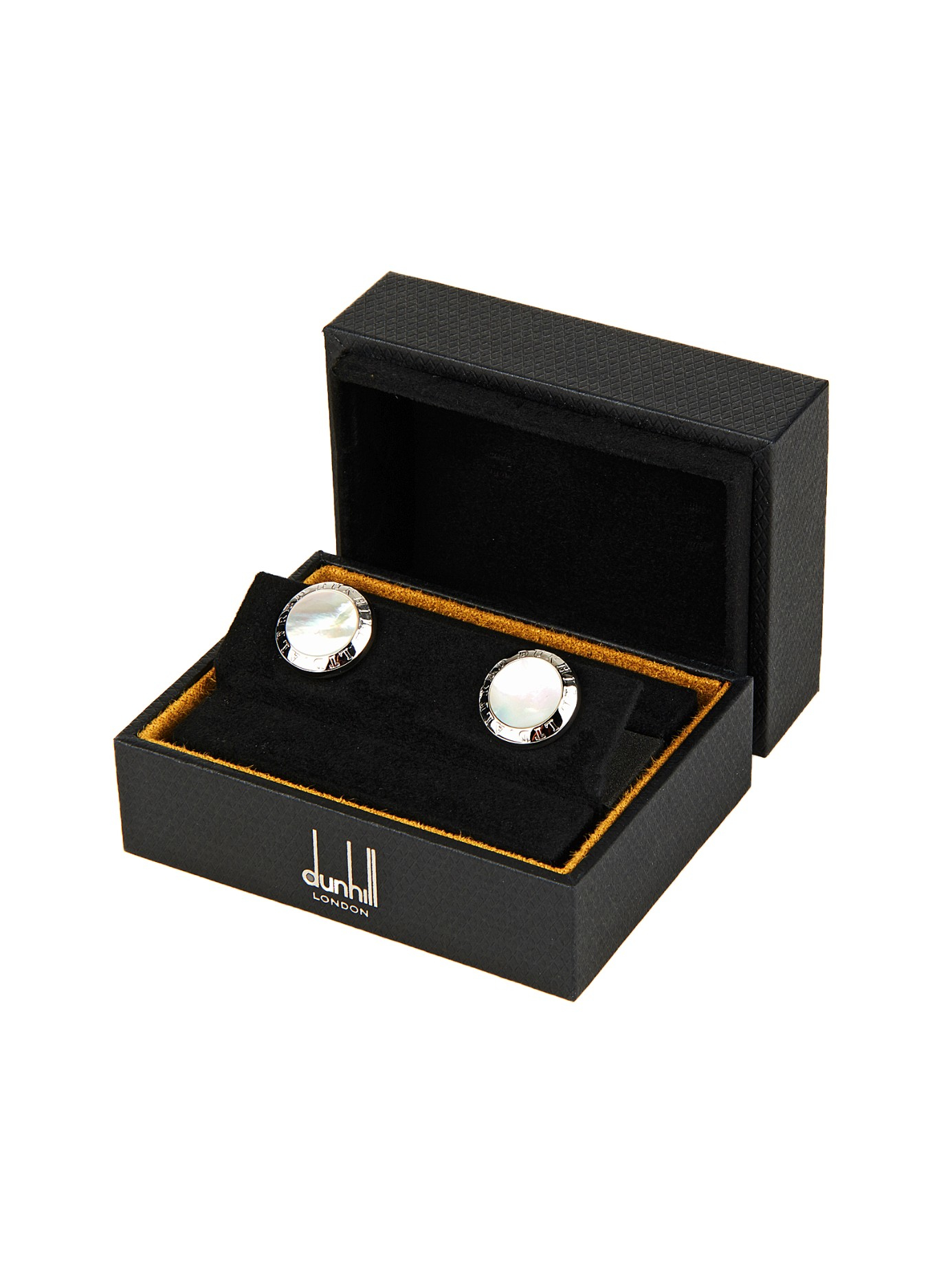 dunhill mother of pearl cufflinks