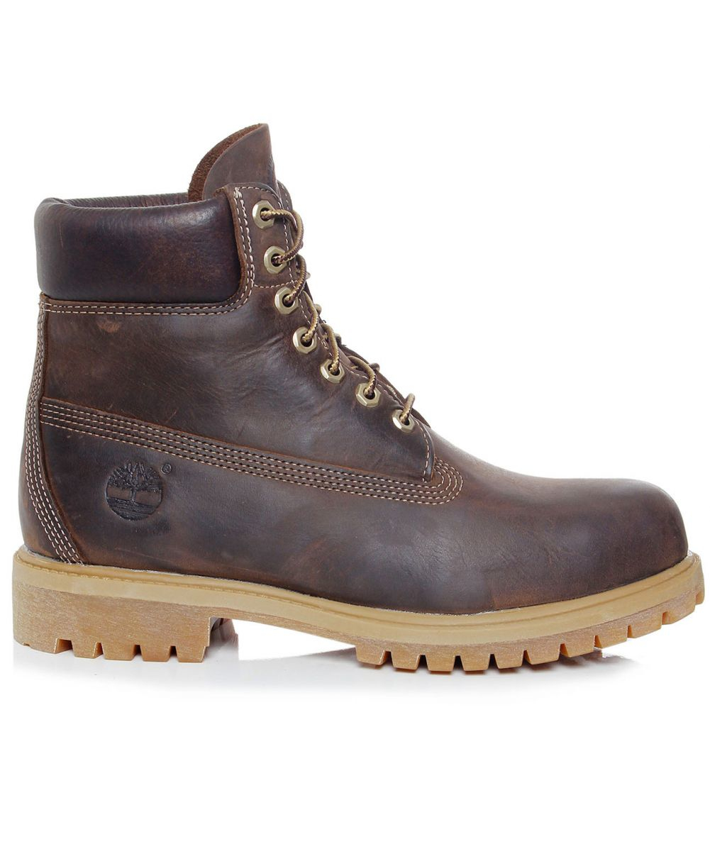 Timberland Leather Heritage 6-inch Premium Waterproof Boots in Dark Brown (Brown) for Men - Lyst