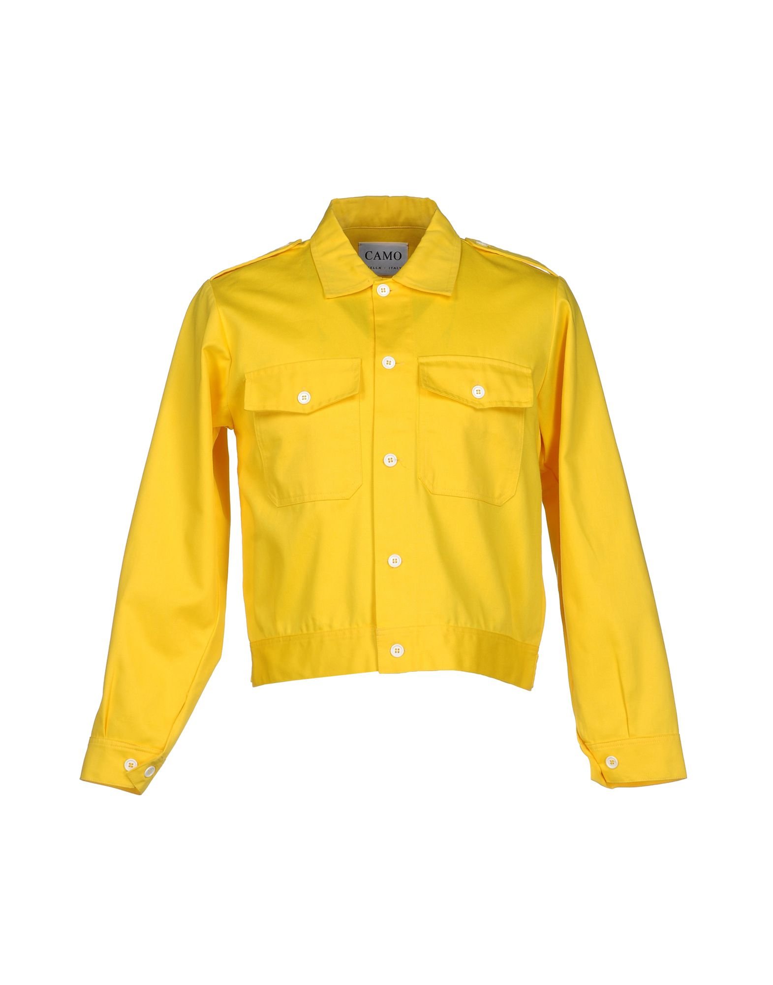 Camo Jacket in Yellow for Men | Lyst