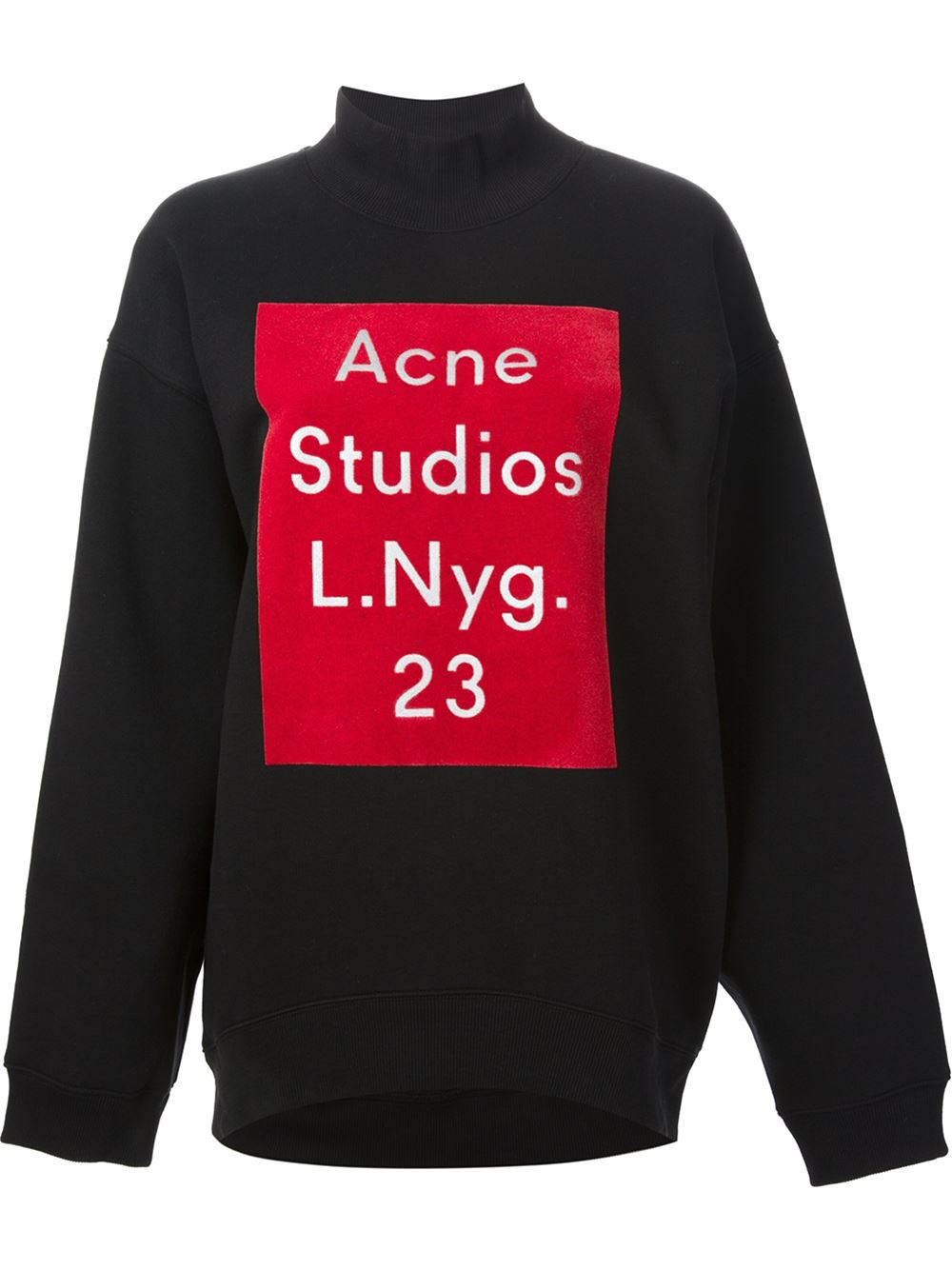 acne studios beta flock sweatshirt