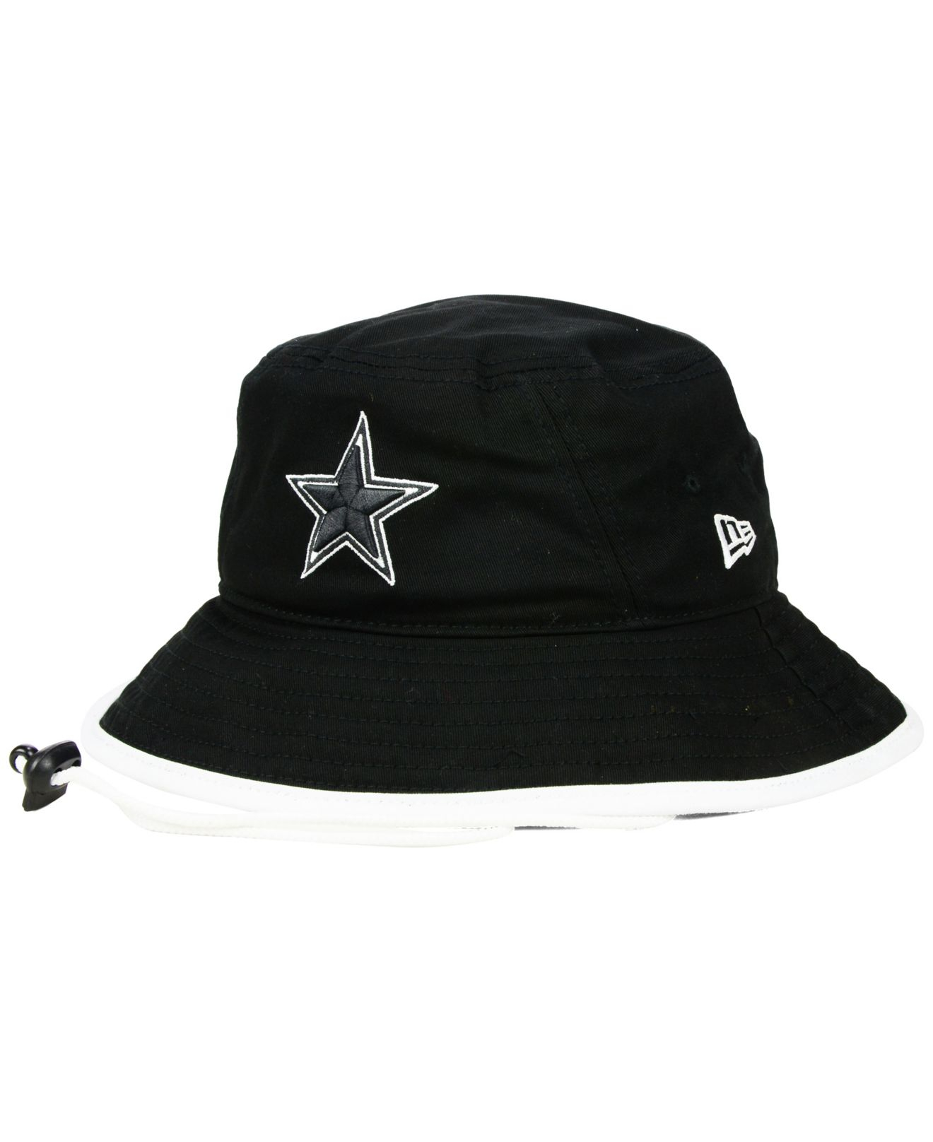 KTZ Dallas Cowboys Black White Bucket Hat for Men - Lyst