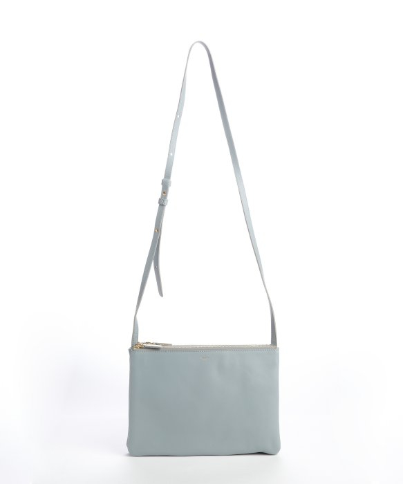 Cline Slate Blue Leather Trio Convertible Pouch Bag in Blue ...  