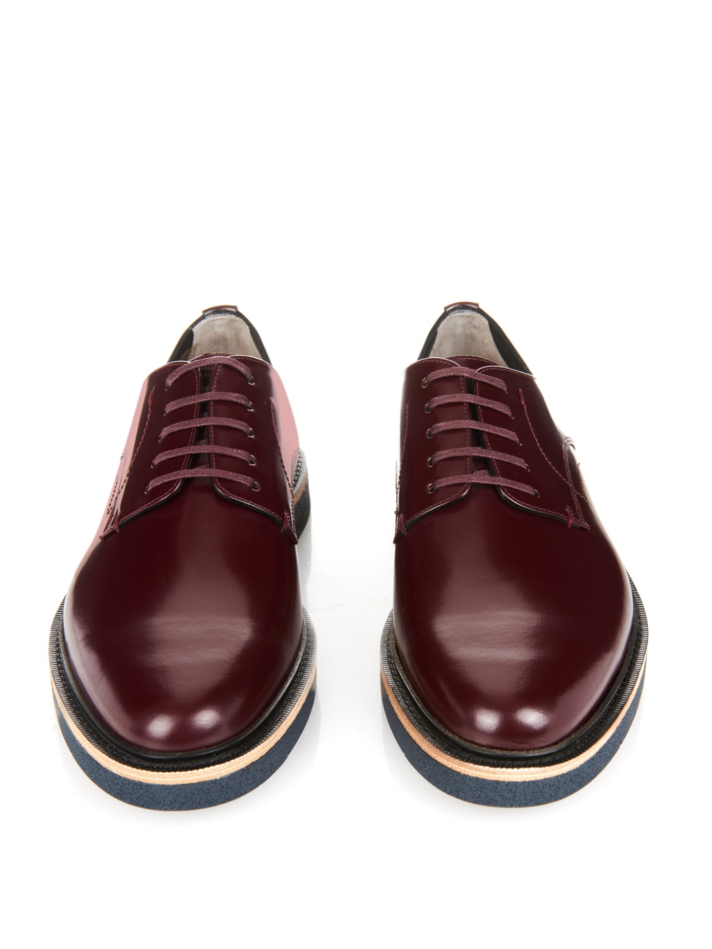 Burgundy lace up shoes Clearance