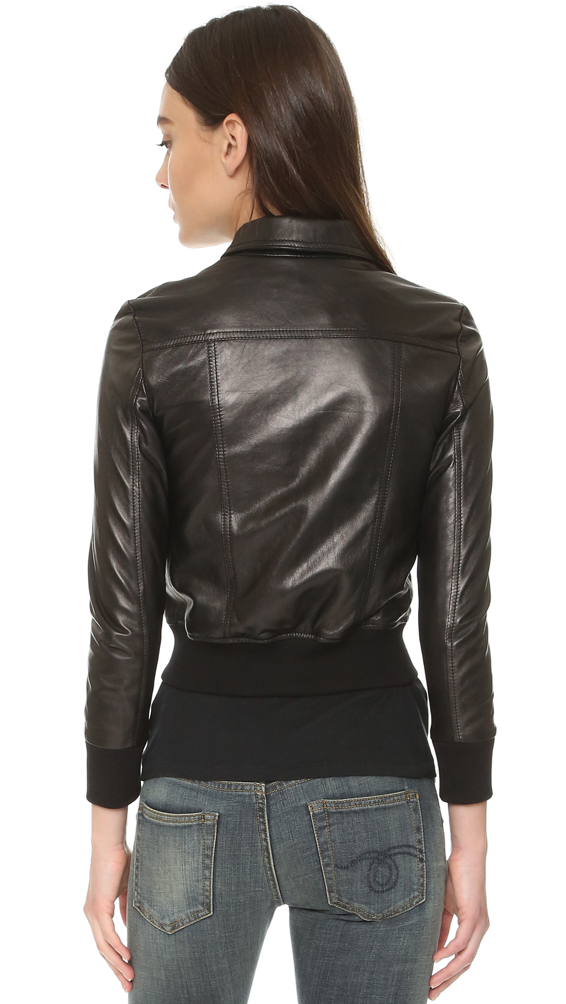 Lyst - R13 Berlin Leather Jacket in Black