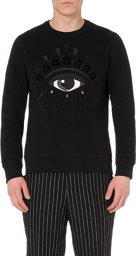 kenzo eye sweater black - 58% remise 