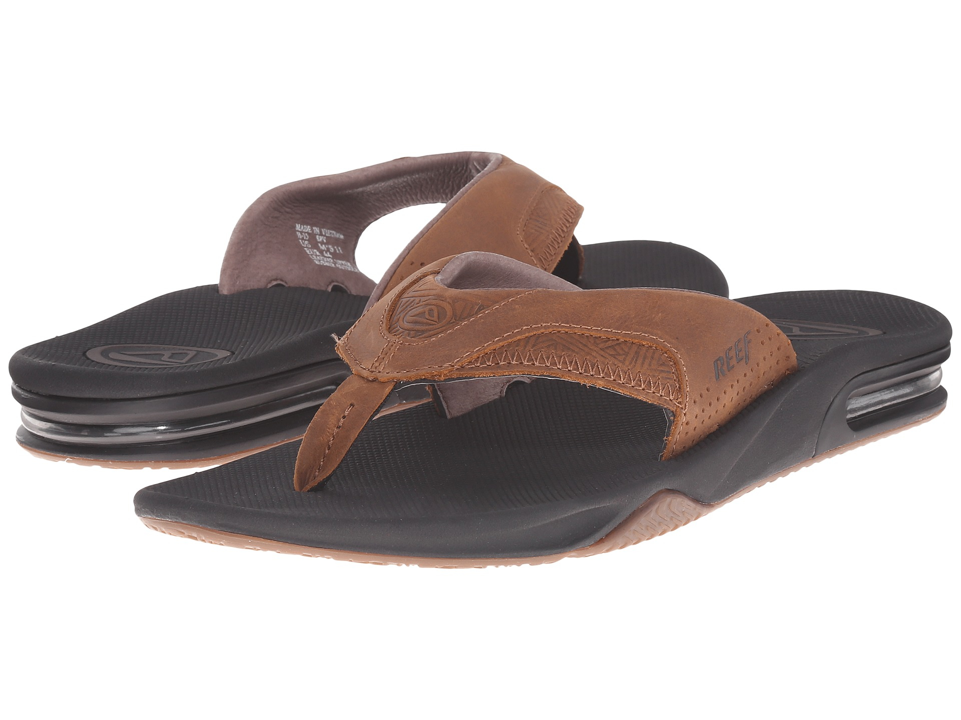reef leather fanning brown