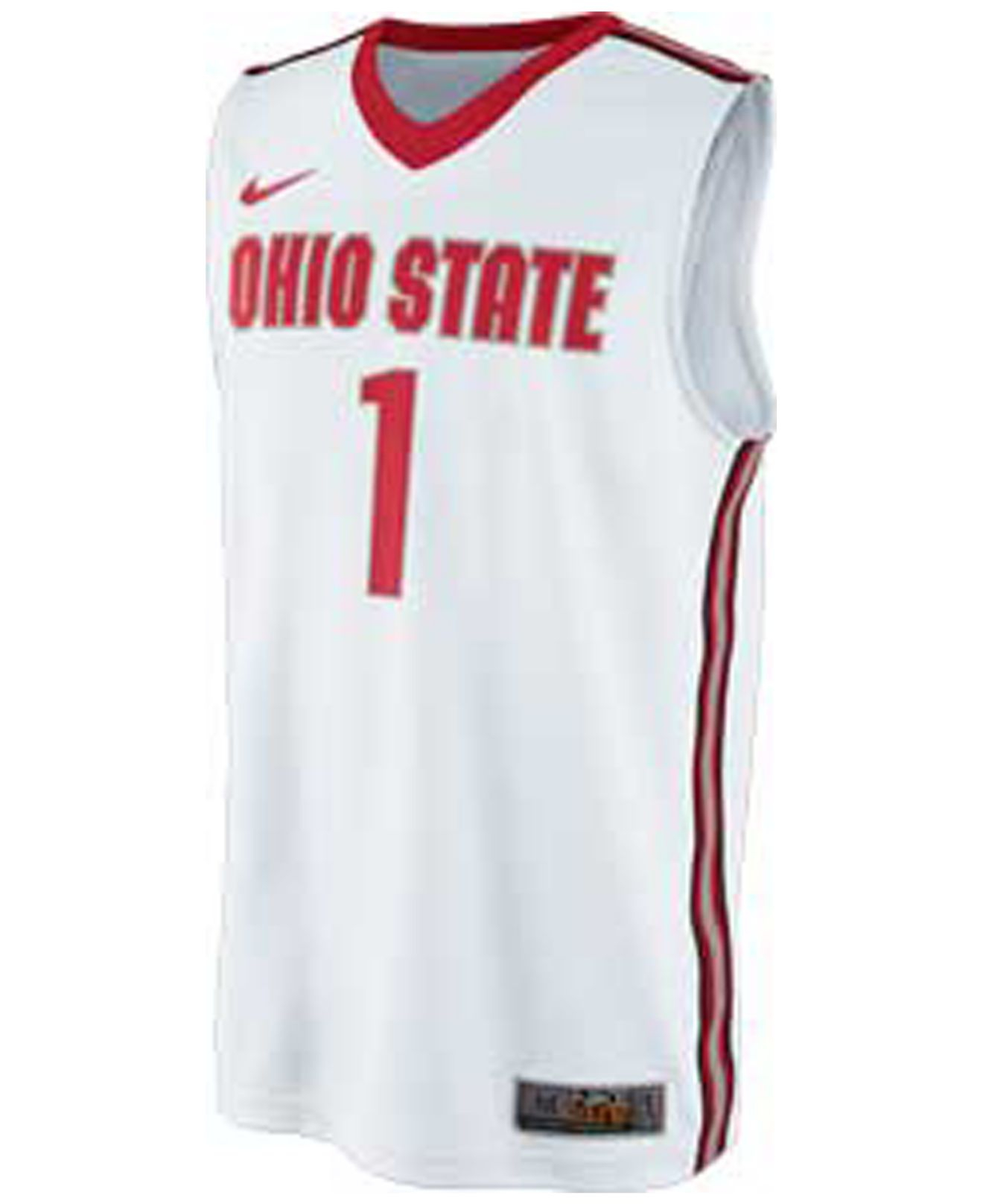 Nike Ohio State Buckeyes Men's Basketball Jersey Scarlet Grey