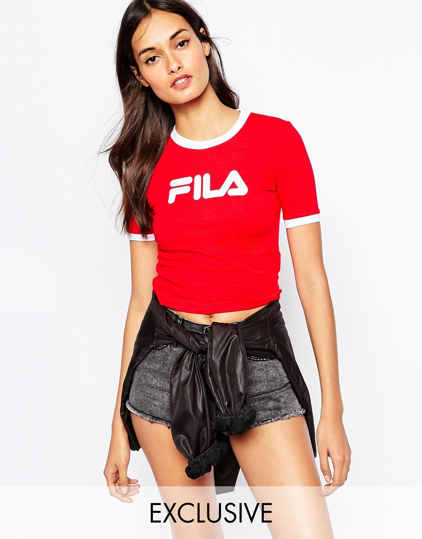 fila red shirt