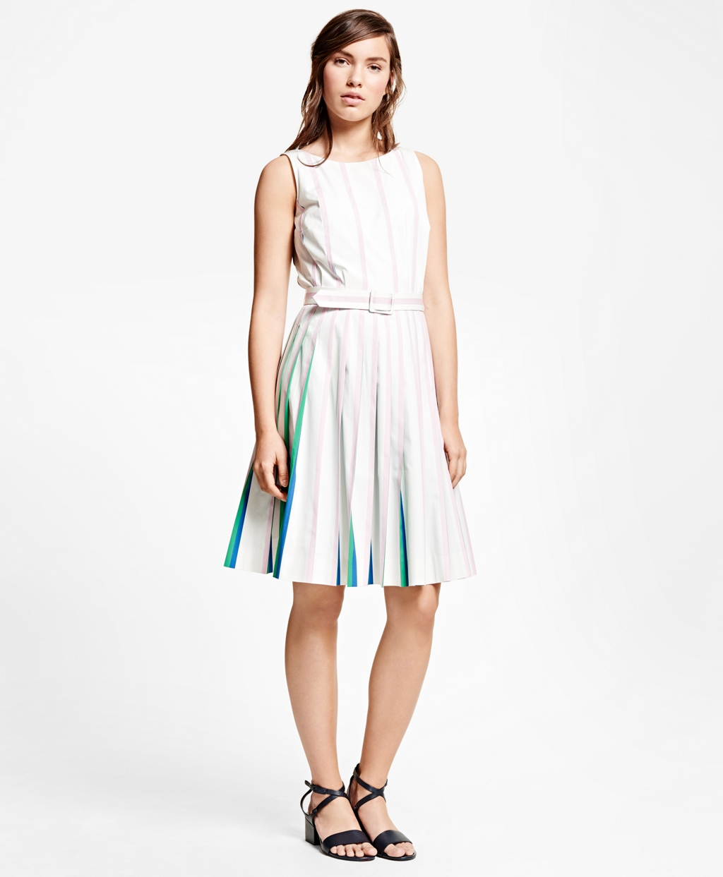 brooks brothers white dress