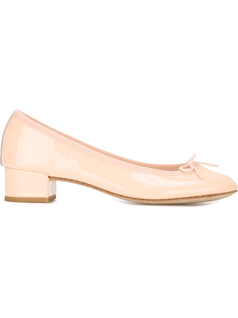 Repetto 'camille' Ballerinas in Natural | Lyst