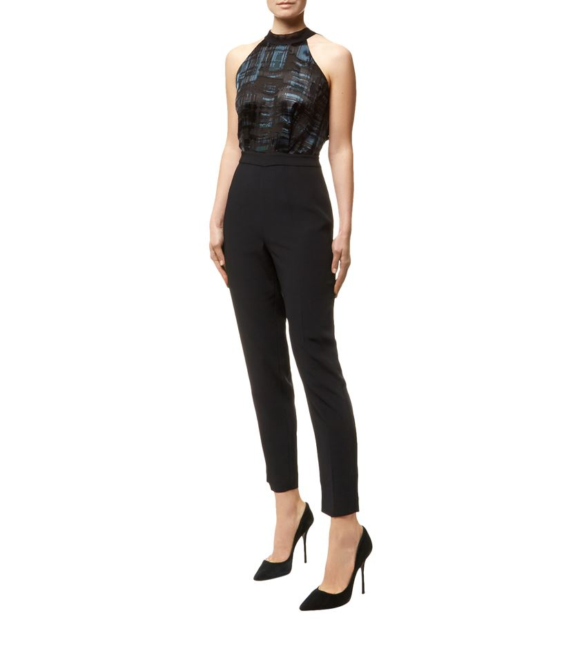 reiss halter neck jumpsuit